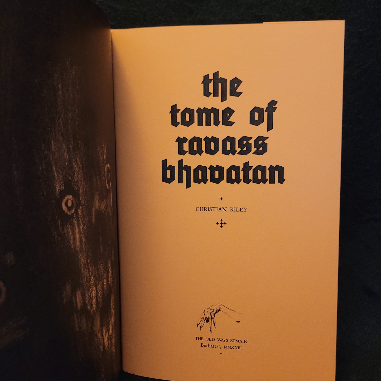 THE  TOME OF RAVASS BHAVATAN by Christian Riley (Mount Abraxas Press, 2023) Limited Edition Deluxe Booklet (THE OLD WAYS REMAIN series)