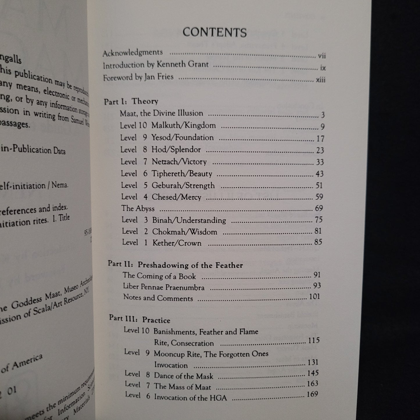 Maat Magick: A Guide to Self-Initiation by Nema with an Introduction by Kenneth Grant (Weiser Books, 1995) Paperback