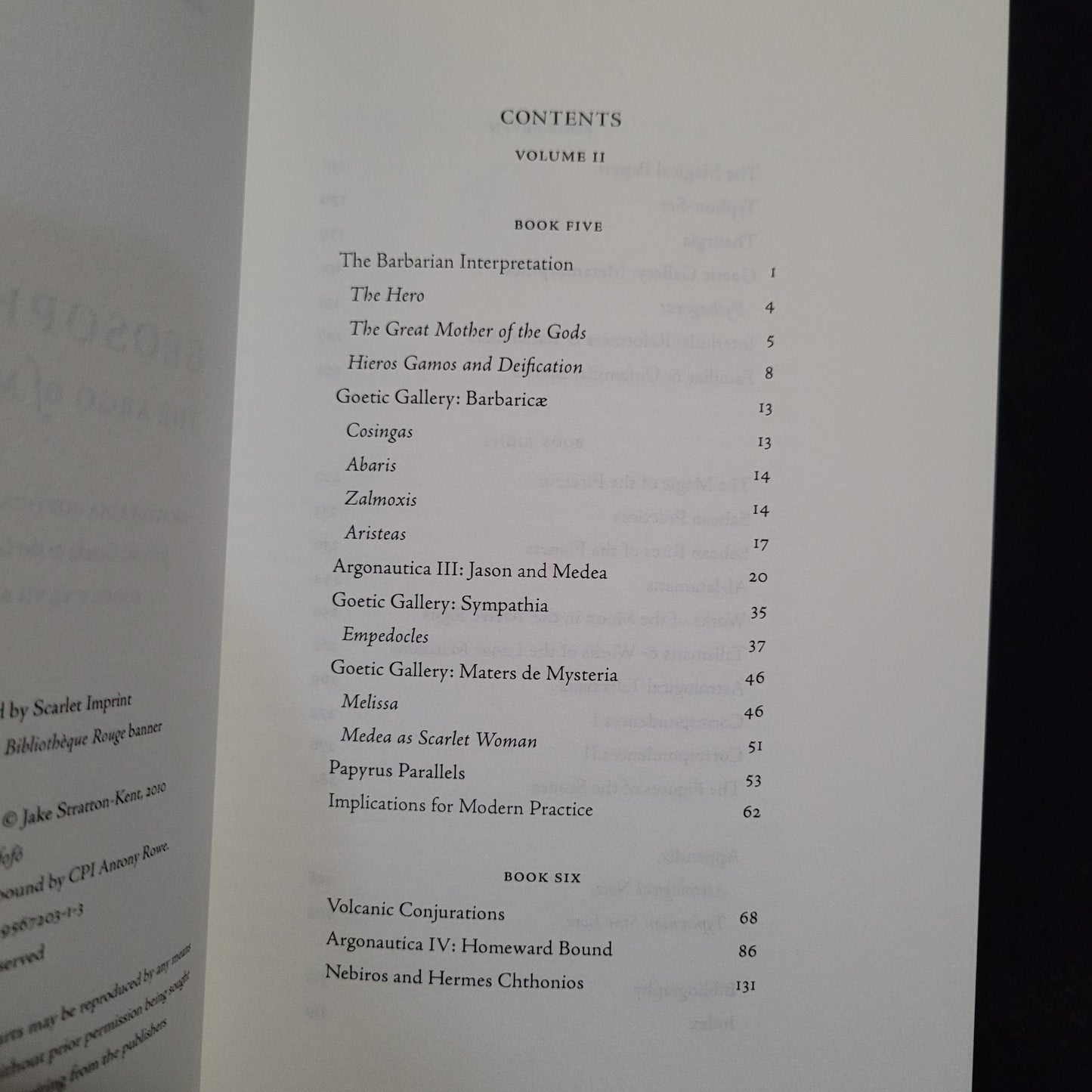 Geosophia: The Argo of Magic: Encyclopdia Goetica Volume II by Jake Stratton-Kent (Scarlet Imprint, 2010) Paperback 2 Volumes