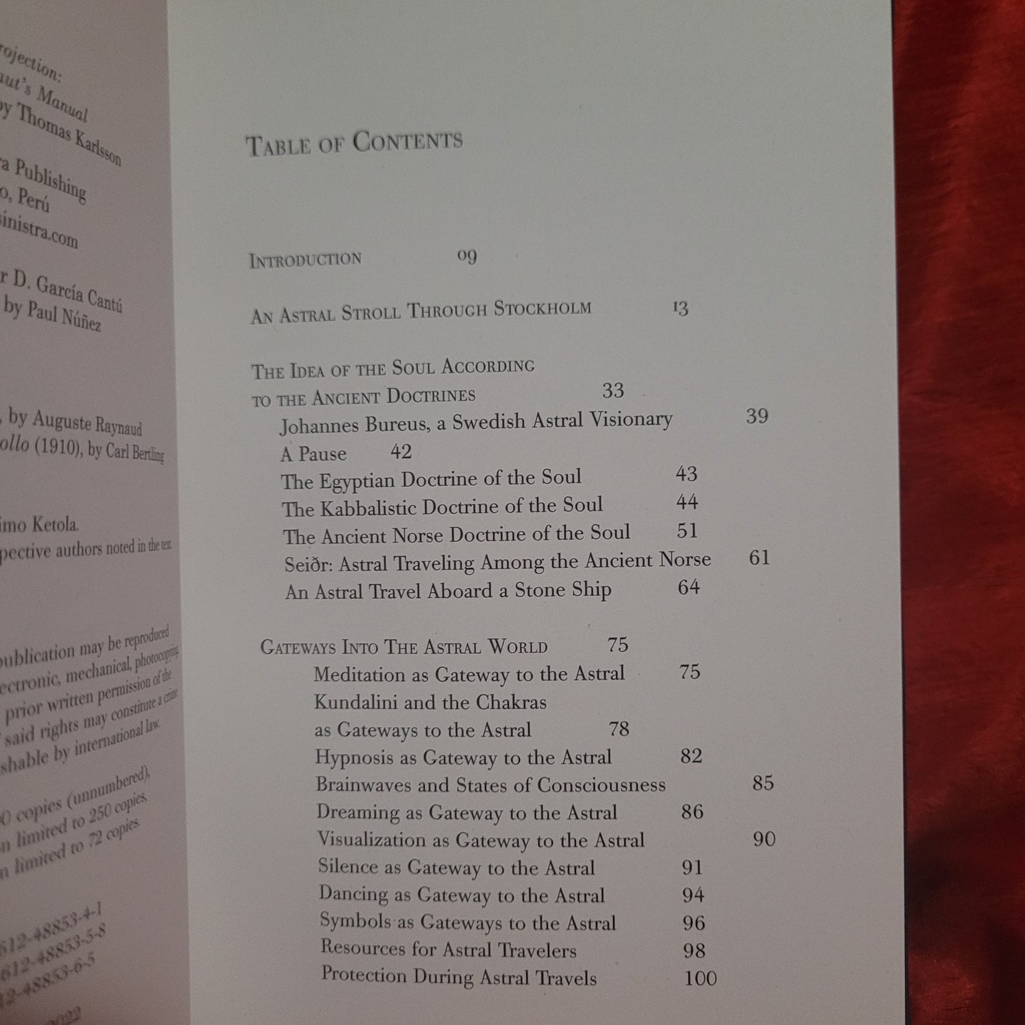 Astral Projection: The Psychonaut's Manual by Thomas Karlsson (Manus Sinistra Publishing, 2022) Limited Edition Cloth Hardcover