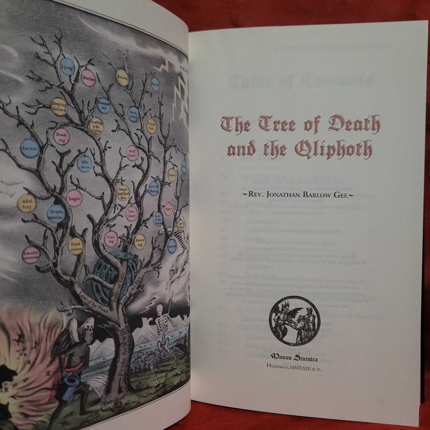 The Tree of Death and the Qliphoth by Rev. Jonathan Gee (Manus Sinistra Publishing, 2023) Paperback Edition