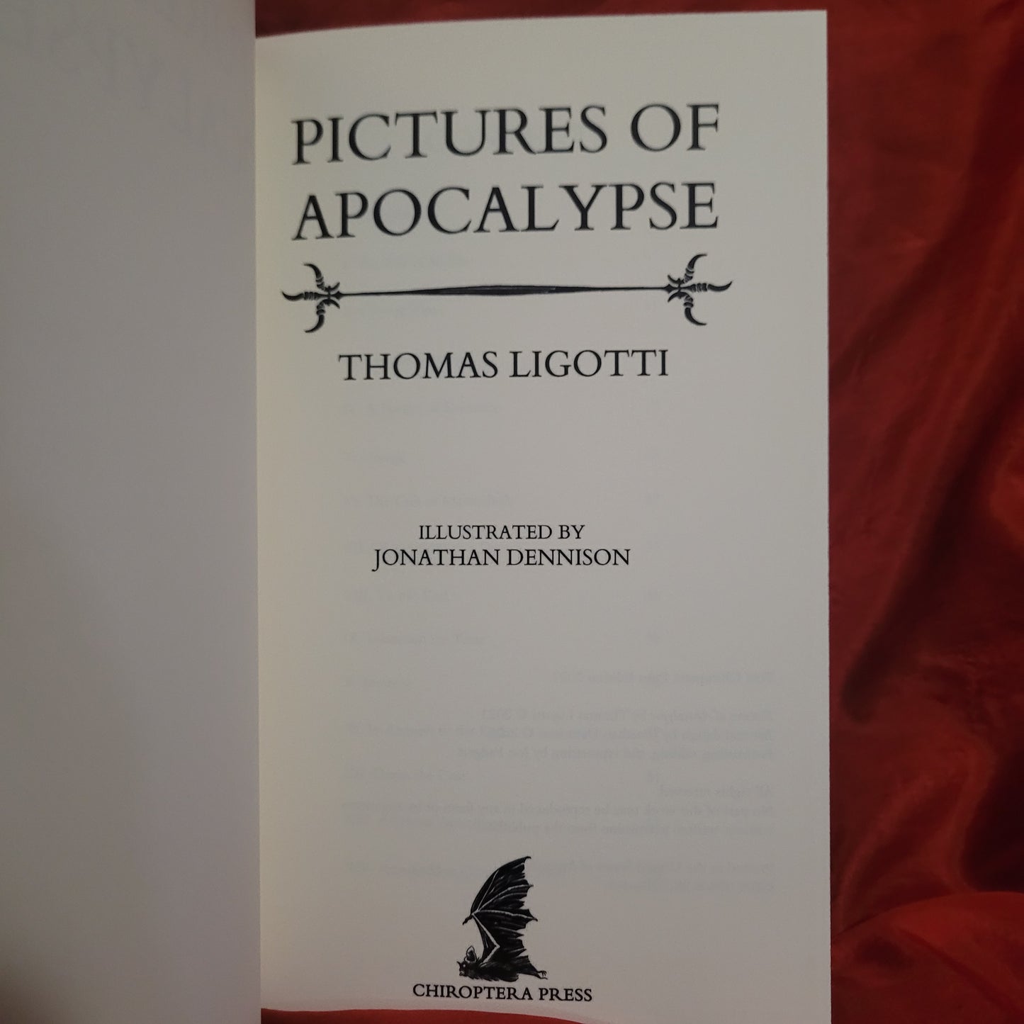 Pictures of Apocalypse by Thomas Ligotti (Chiroptera Press, 2023) Deluxe Signed Slipcase Edition