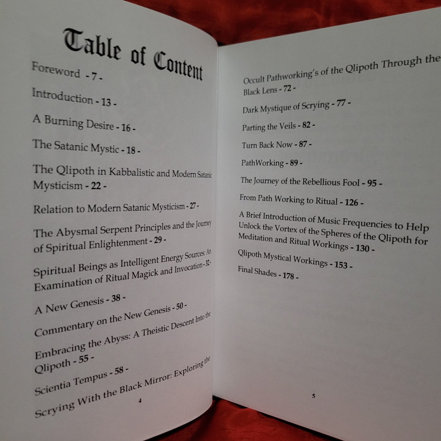 Dark Shades of the Soul: Satanic Qliphoth Mysticism by Augustine Moriar Thanatos Publishing/Sirius Limited Esoterica, 2023 Deluxe Edition Limited to 33 copies