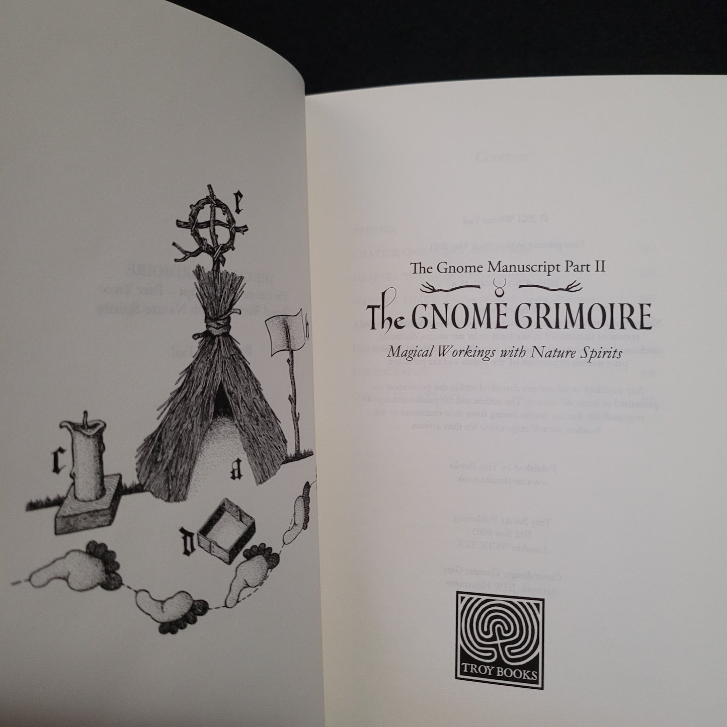 The Gnome Grimoire: The Gnome Manuscript – Part Two:
Magical Workings with Nature Spirits by Wilmar Tal (Troy Books, 2021) Paperback Edition