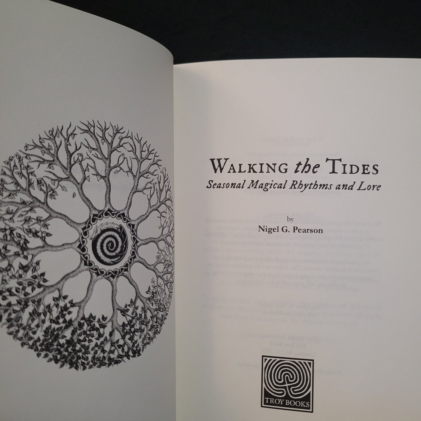 Walking the Tides: Seasonal Magical Rhythms and Lore by Nigel G. Pearson (Troy Books, 2017) Paperback Edition