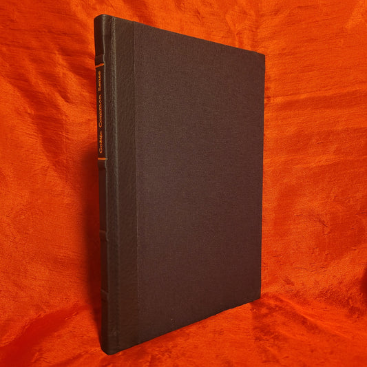 Goêtic Common Sense: An Interlude for the Inveterate Chthonic Sorcerer by Frater Acher (Paralibrum Press, 2022) Deluxe Special Signed Half Leather Bound Edition Limited to 30 Copies