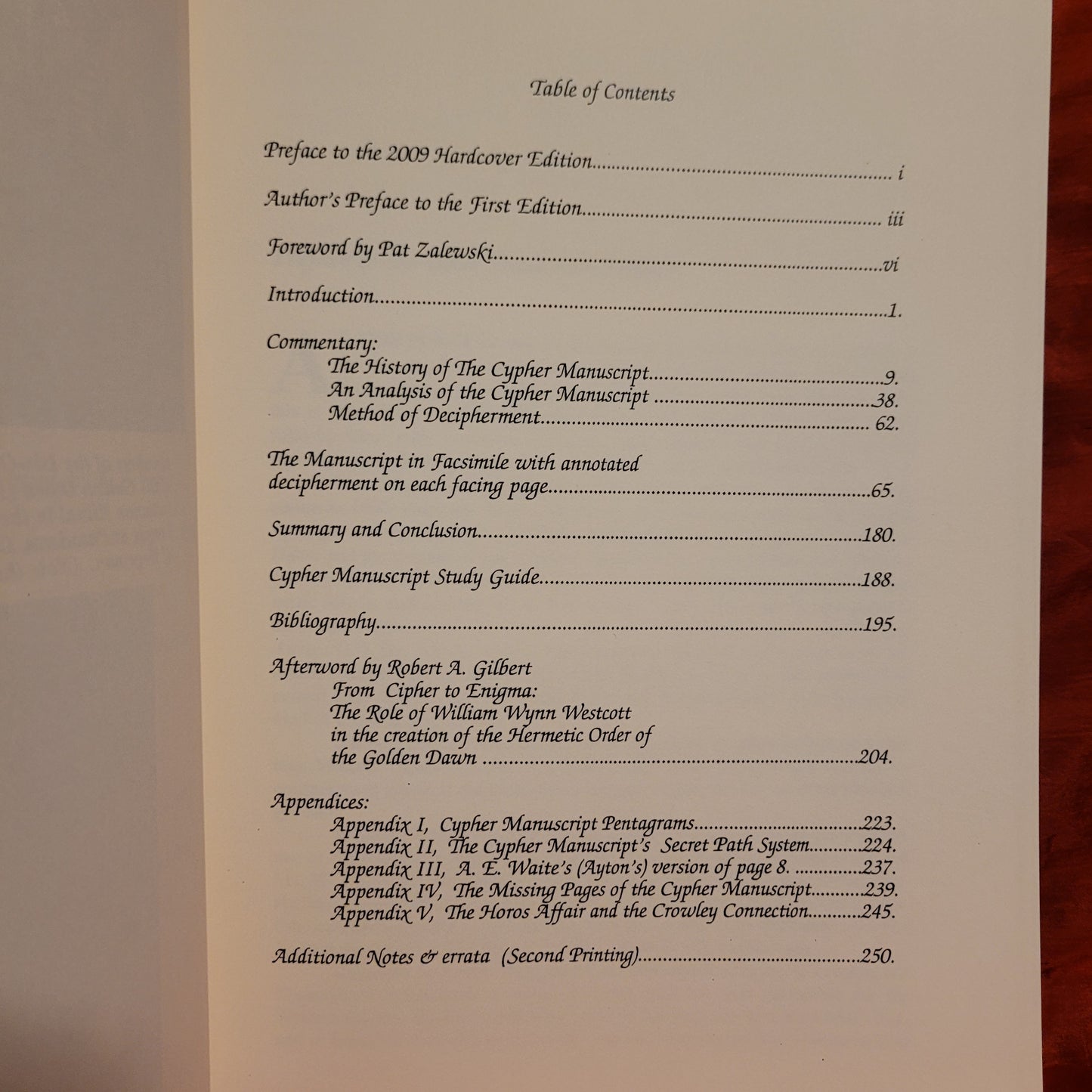 The Secrets of the Golden Dawn Cypher Manuscript by C.R. Runyon with an Afterword by R.A. Gilbert (C.H.S., Inc., 2009) Hardcover Edition