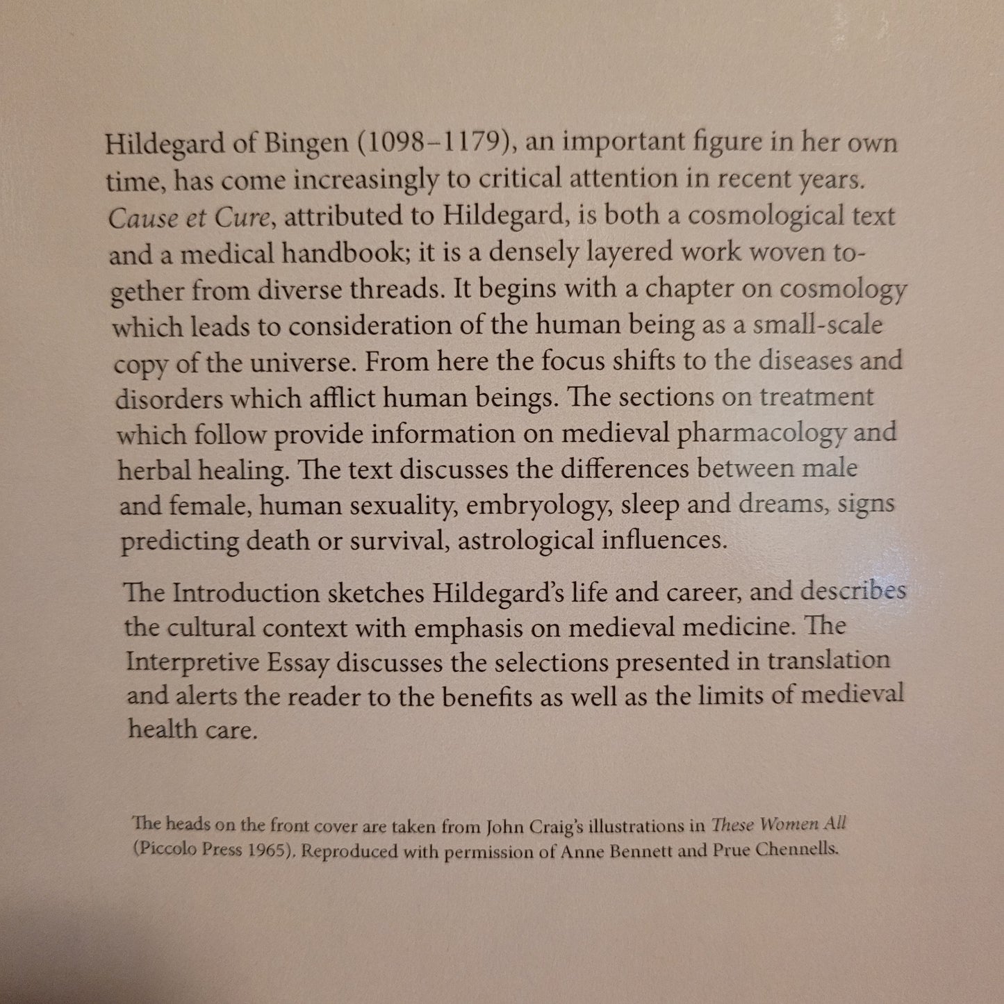 Hildegard of Bingen On Natural Philosophy and Medicine: Selections from Cause et Cure Translated by Margret Berger (D.S. Brewer, 2009) Paperback