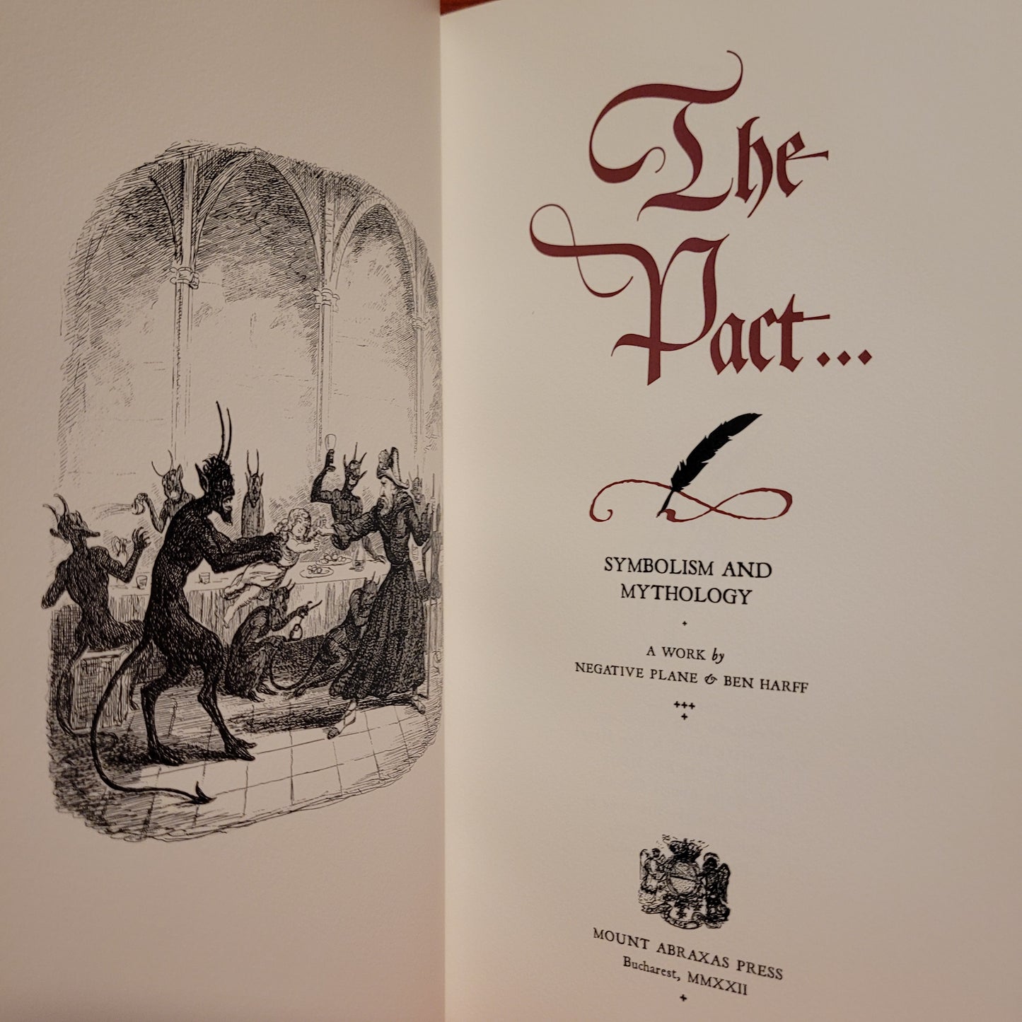 THE PACT by Negative Plane & Ben Harff (Mount Abraxas Press, 2022) Limited Edition Hardcover