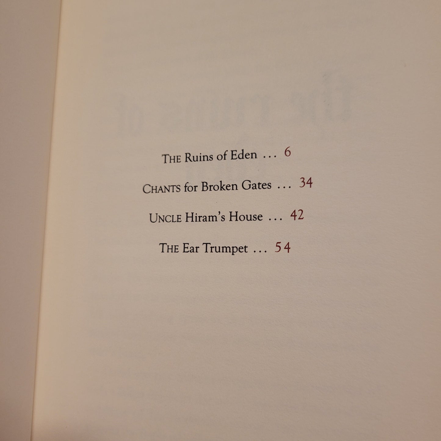 The Ruins of Eden and Other Witcheries by Harold Billings (Mount Abraxas Press, 2017) Hardcover Limited to 105 Copies (#105/105)