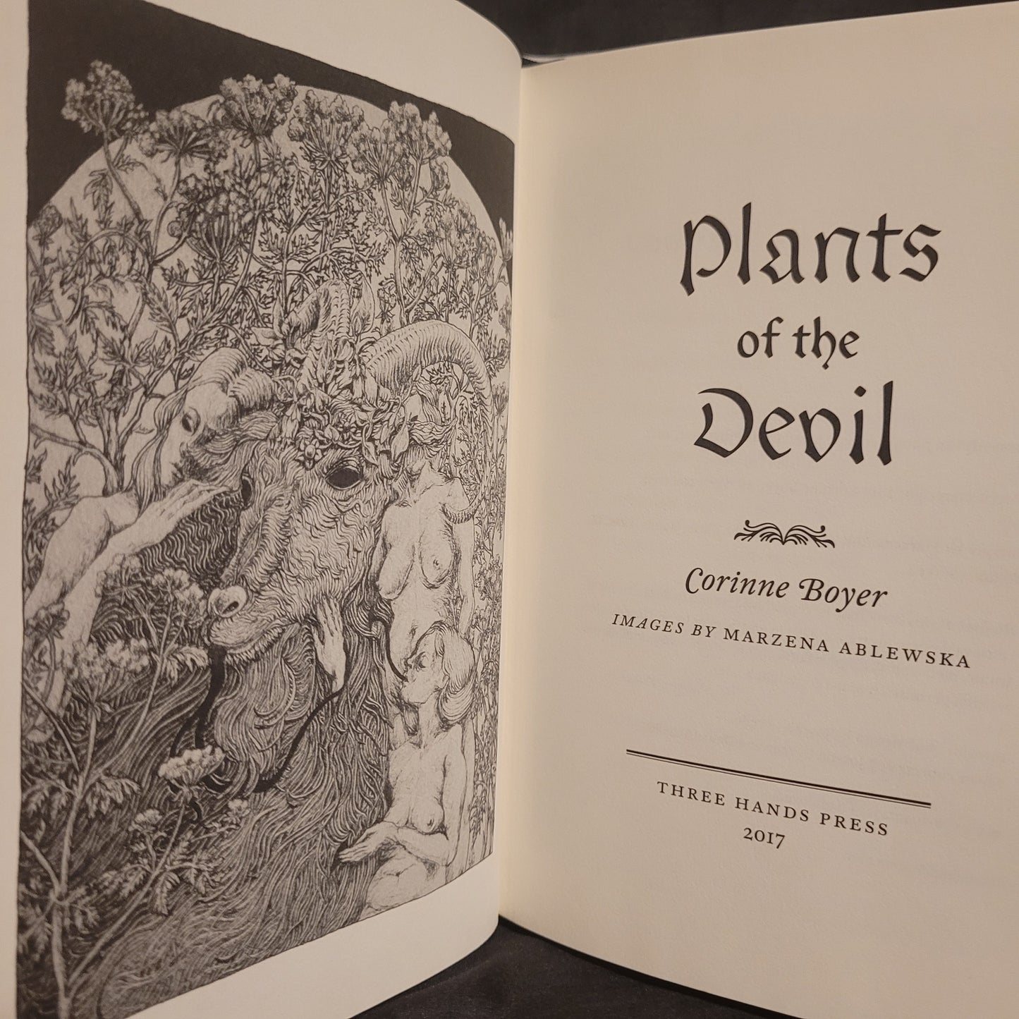 Plants of the Devil by Corinne Boyer (Three Hands Press, 2017) Standard Hardcover Edition