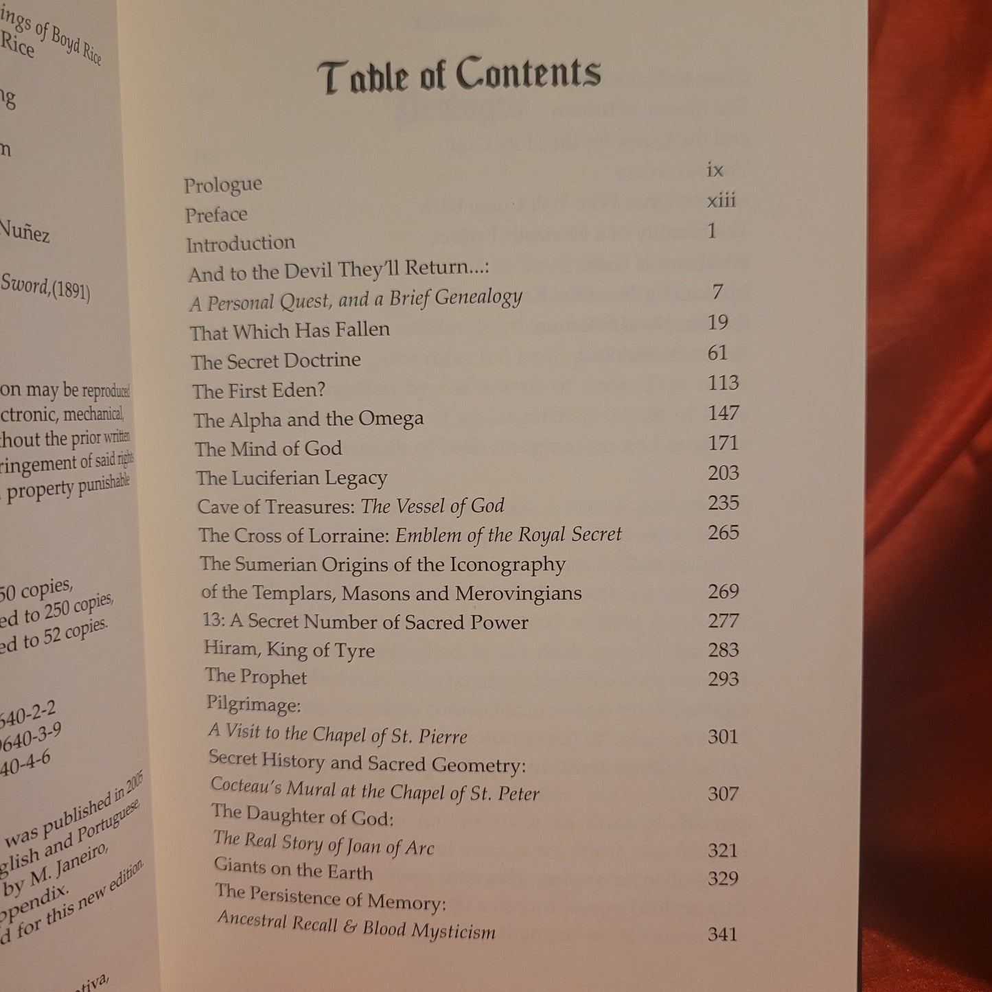 The Vessel of God by Boyd Rice (Manus Sinistra Publishing, 2024) Softcover Edition Limited to 450 Copies