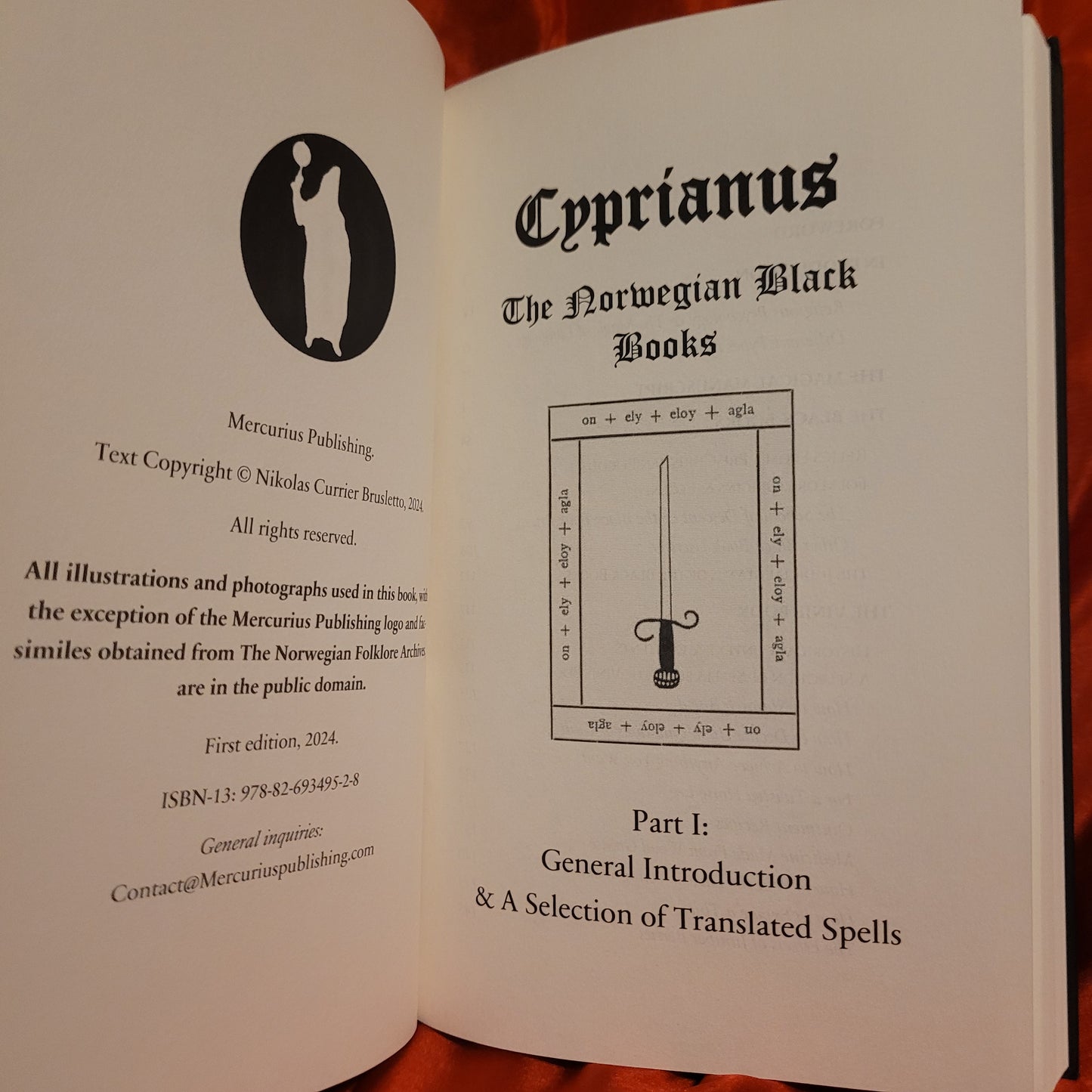 Cyprianus: The Norwegian Black Books by Nikolas Currier Brusletto (Mercurius Publishing, 2024) Hardcover