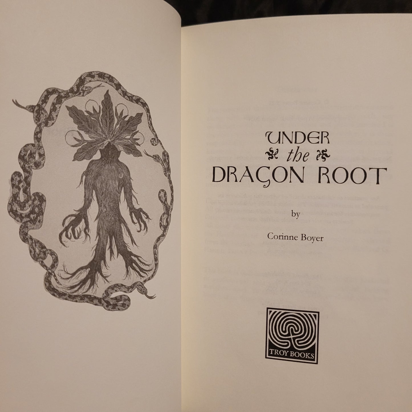 Under the Dragon Root: A Folk Grimoire of Occult Plant Lore & Practicum by Corinne Boyer (Troy Books, 2024) Paperback Edition