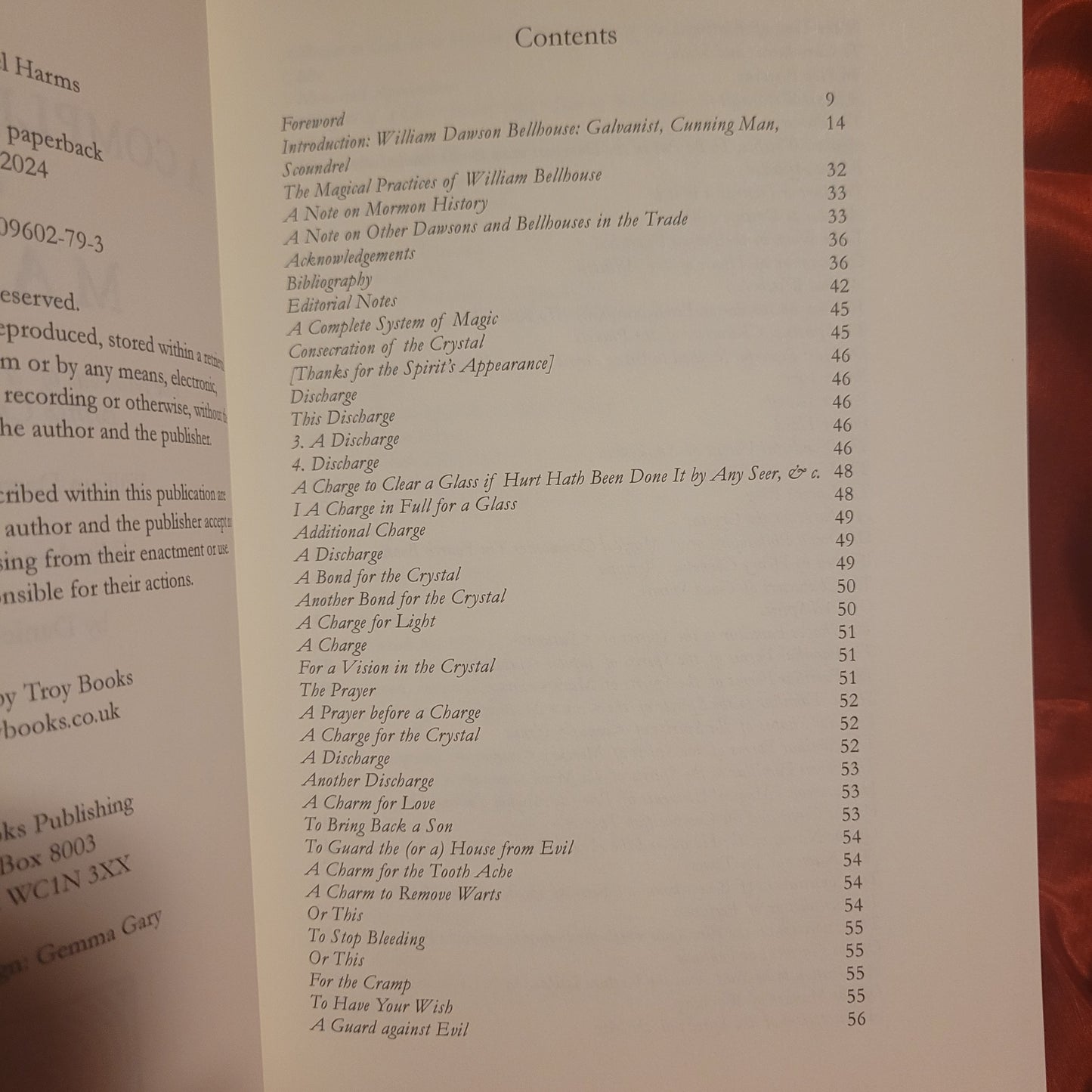 A Complete System of Magic: The Manual of a 19th Century British Cunning Man by William Dawson Bellhouse Edited & Introduced by Daniel Harms (Troy Books, 2024) Paperback Edition