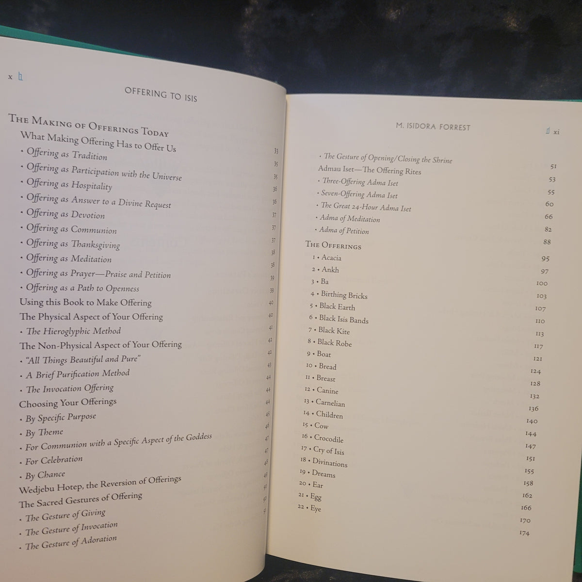 Offering to Isis by M. Isadora Forrest (Azoth Press, 2025) Limited Edition Hardcover