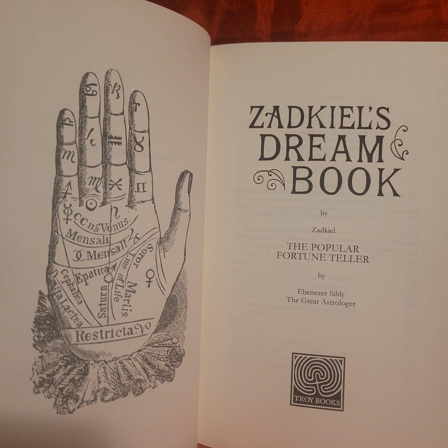 Zadkiel’s Dream Book & The Popular Fortune Teller by Zadkiel & Ebenezer Sibley (Troy Books, 2025) Paperback