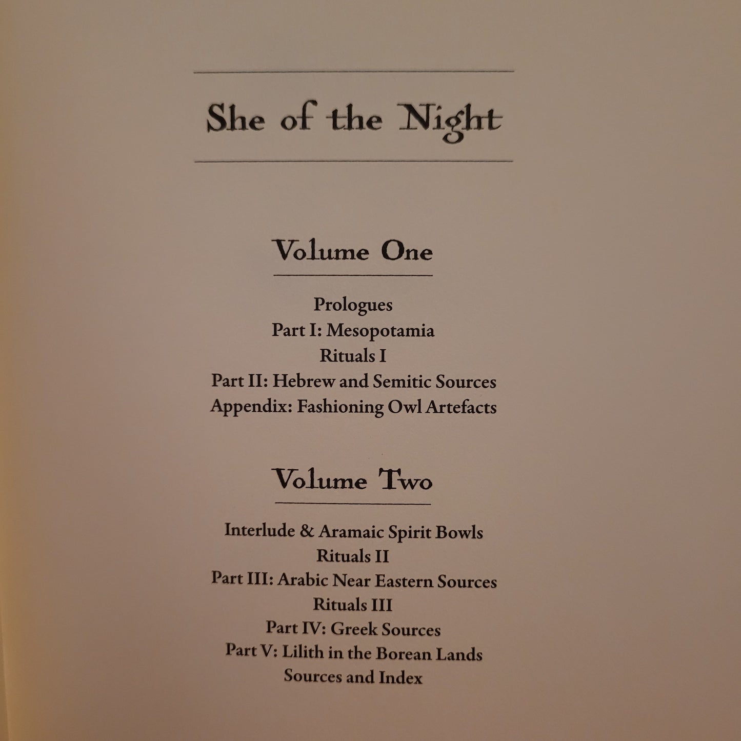 She of the Night, 2nd Edition by Idlu Lili Regulus (Theion Publishing, 2025) Fine Hardcover Edition Volumes I and II