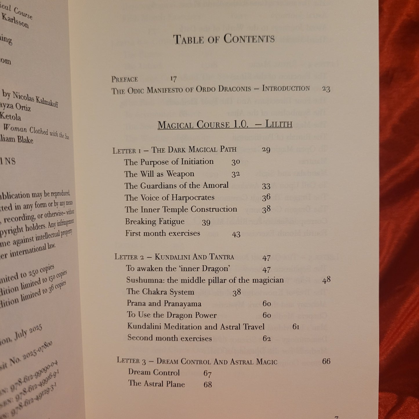 Draconian Initiations: The Dragon Rouge Magical Courses by Thomas Karlsson (Manus Sinistra, 2025) Paperback