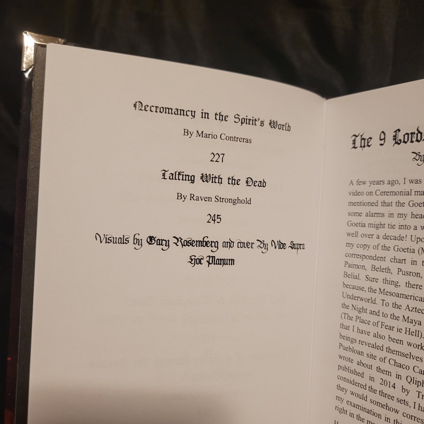 Sabbatica Vol. V: The Oracles of the Dead (Sirius Limited Esoterica, 2019) Hardcover