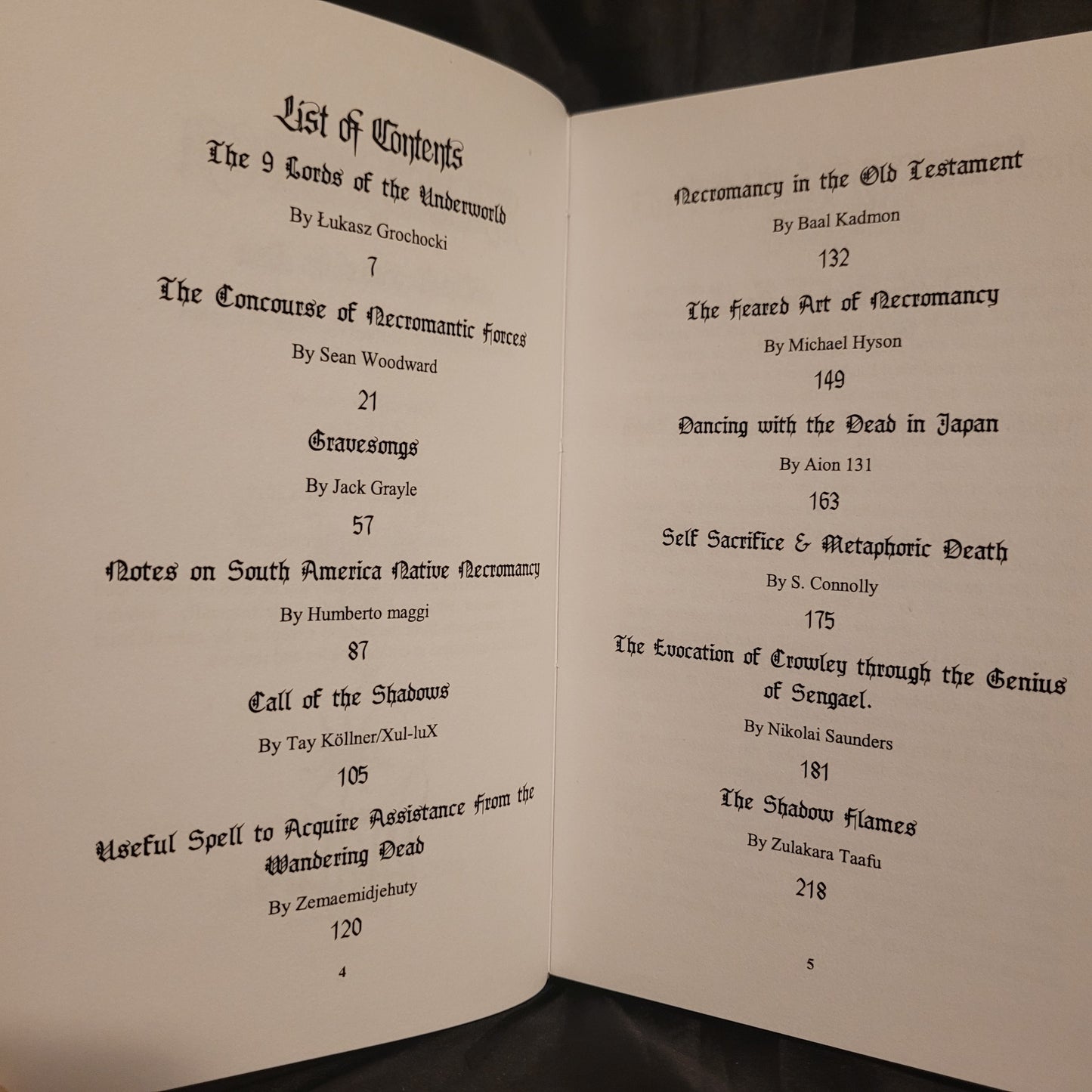 Sabbatica Vol. V: The Oracles of the Dead (Sirius Limited Esoterica, 2019) Hardcover