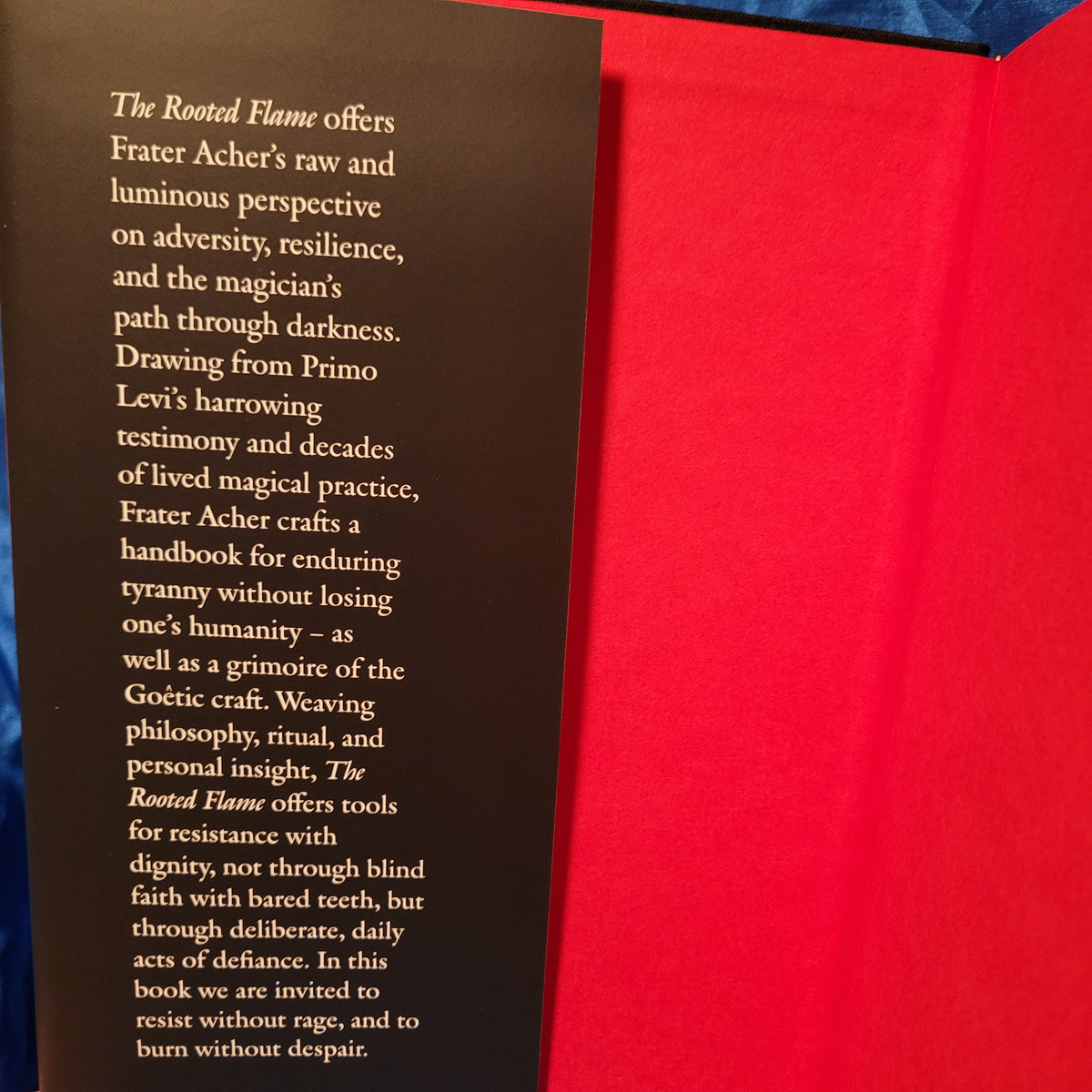 The Rooted Flame. A Goêtic Grimoire by Frater Acher (Paralibrum Press, 2026) Fine Hardcover Edition