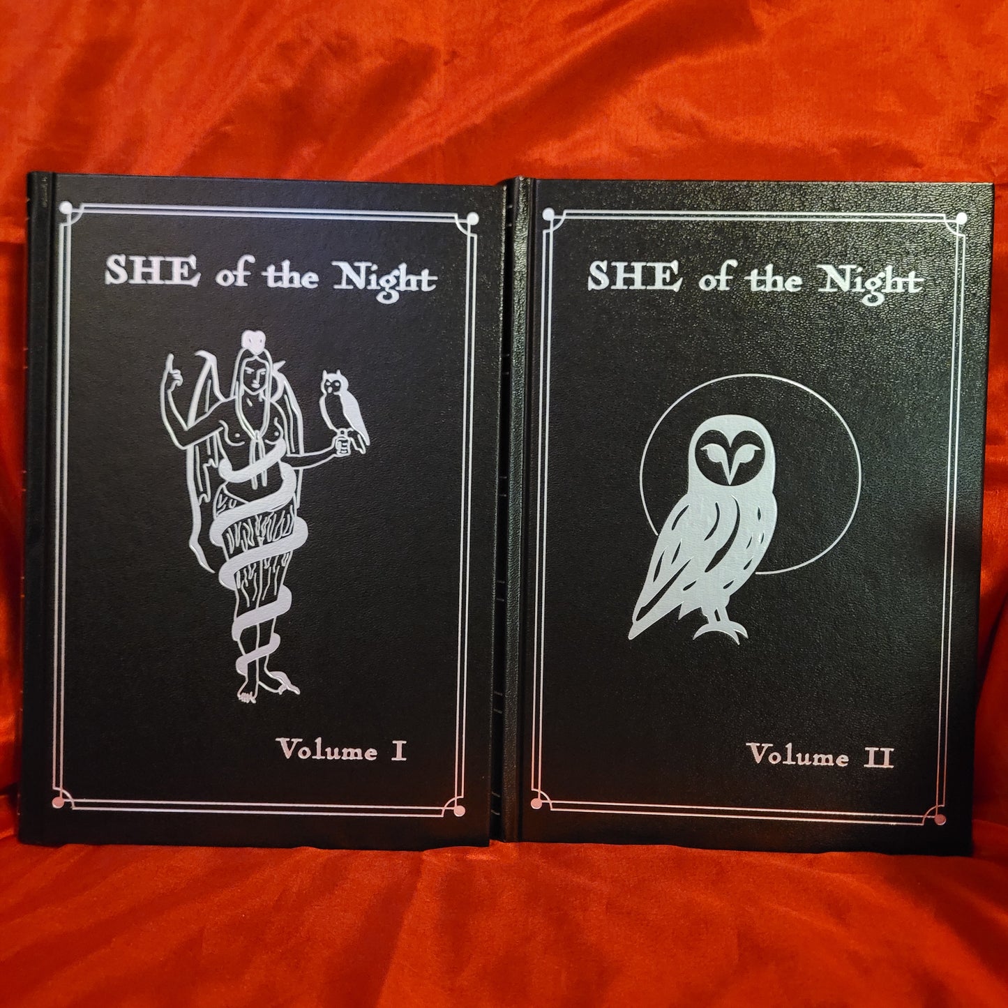 She of the Night, 2nd Edition by Idlu Lili Regulus (Theion Publishing, 2025) Fine Hardcover Edition Volumes I and II