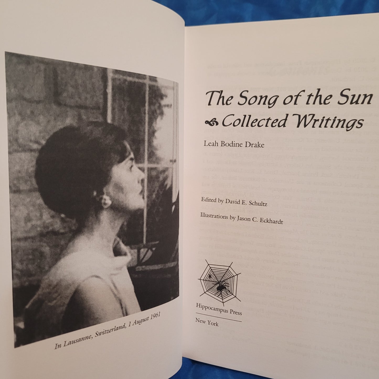 Song of the Sun: Collected Writings by Leah Bodine Drake (Hippocampus Press, 2020) Limited Edition Hardcover