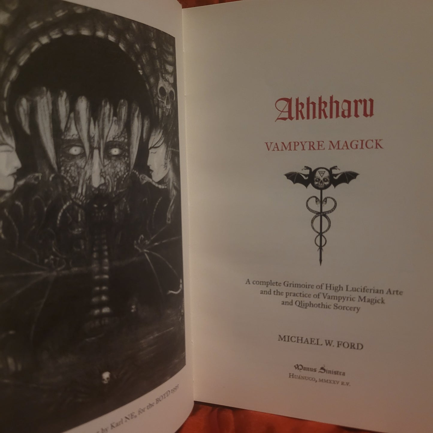 Akhkharu: Vampyre Magick by Michael W. Ford (Manus Sinistra, 2025)"Black Lizard" Hardcover