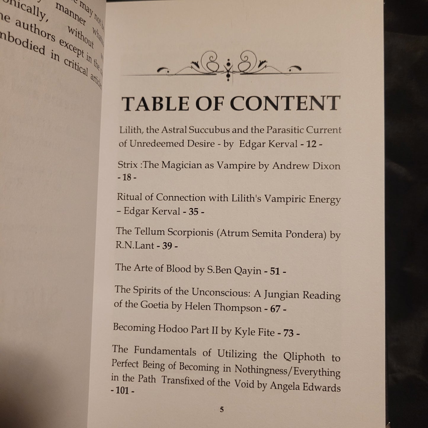 Qliphoth Journal “Flesh Totem and Masked Bones” Volume II edited by Edgar Kerval (Sirius Limited Esoterica) Deluxe Edition