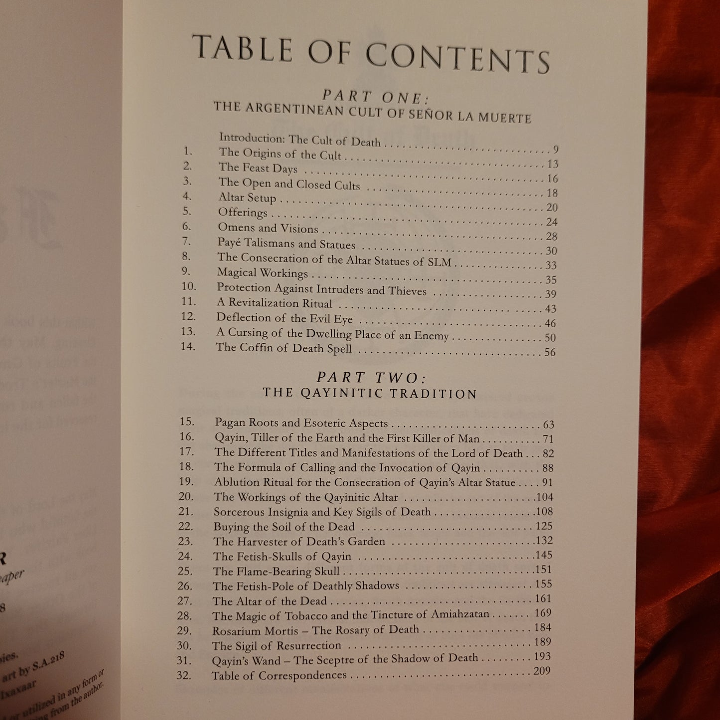 Liber Falxifer: The Book of the Left-Handed Reaper by N.A-A.218 (Ixaxaar Occult Literature, 2021) Limited Edtion Hardcover