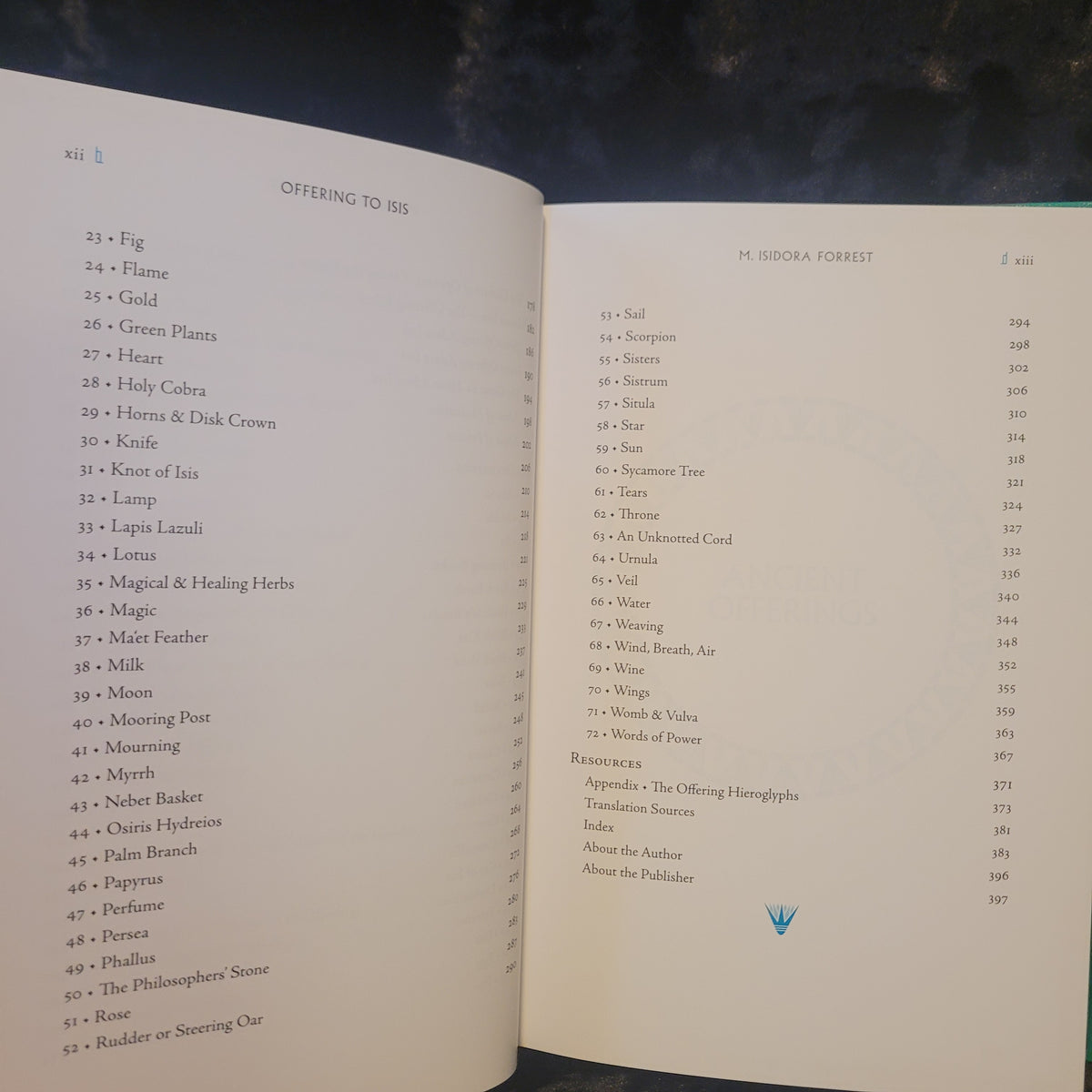 Offering to Isis by M. Isadora Forrest (Azoth Press, 2025) Limited Edition Hardcover