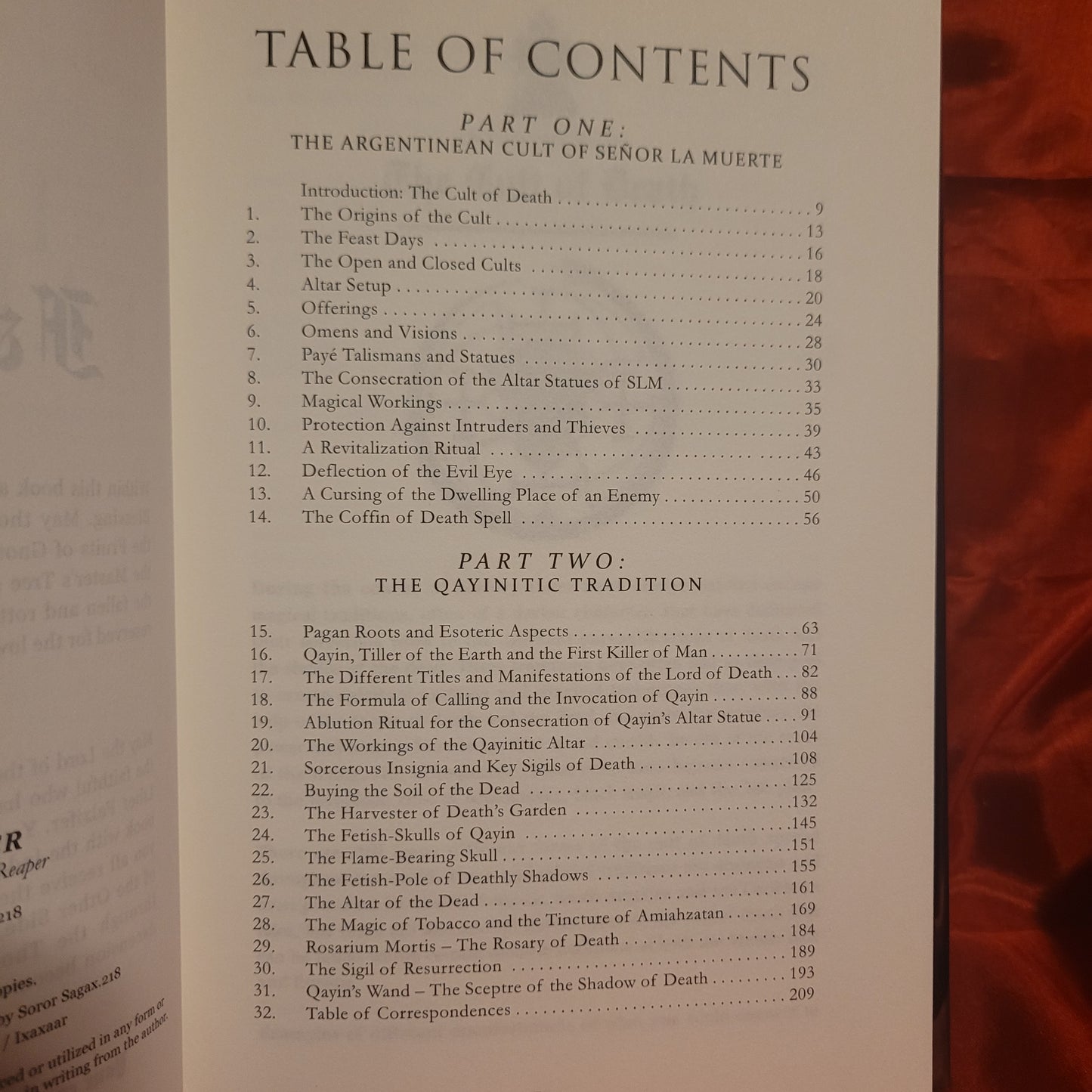Liber Falxifer: The Book of the Left-Handed Reaper by N.A-A.218 (Ixaxaar Occult Literature, 2010) Limited Edtion Hardcover