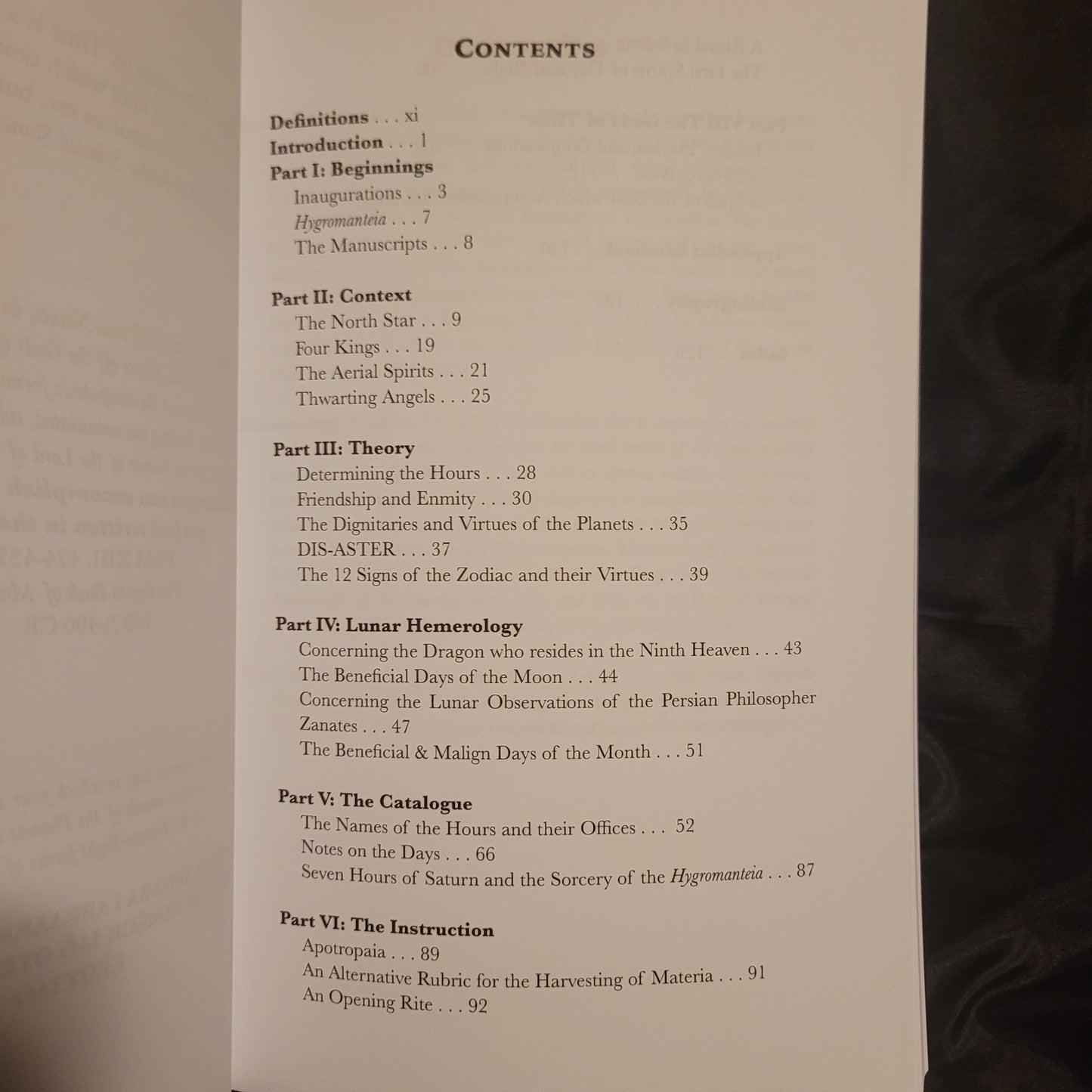 The Hours: The Καταρχαί of Hygromanteia by Matt Hadfield (Hadean Press, 2024) Paperback