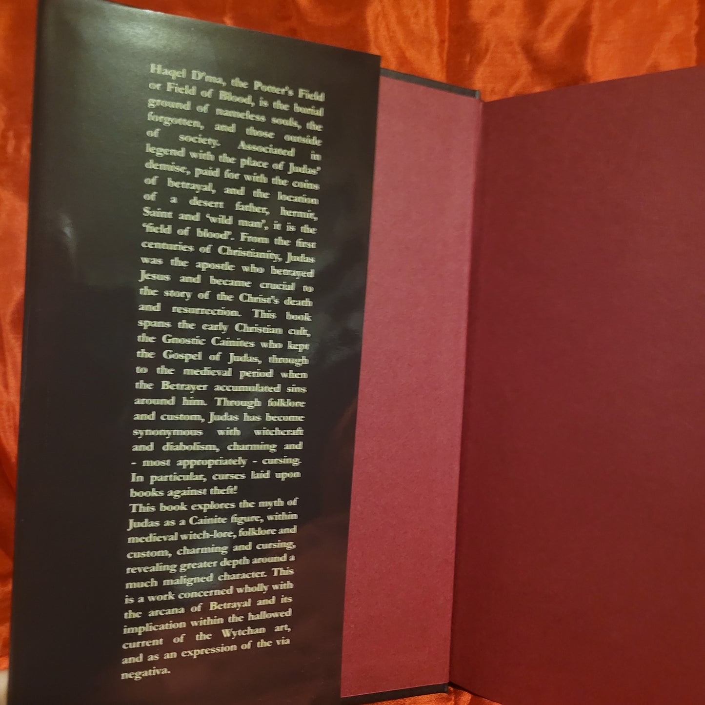 Haqel D'ma: Accursed Lore and Magic from the Field of Blood by Ian Chambers (Ninth Circle Press, 2025) Hardback