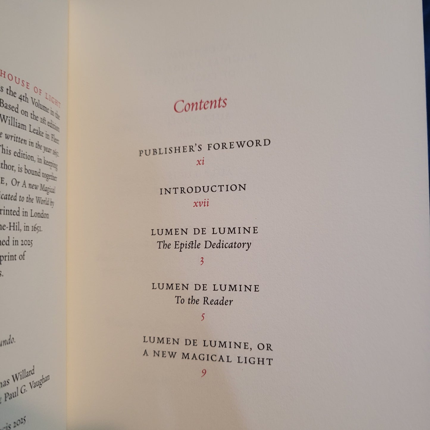 Aula Lucis (The House of Light) by Thomas Vaughan (Aula Lucis, 2025) Deluxe Arcanum Edition Limited to 77 Copies
