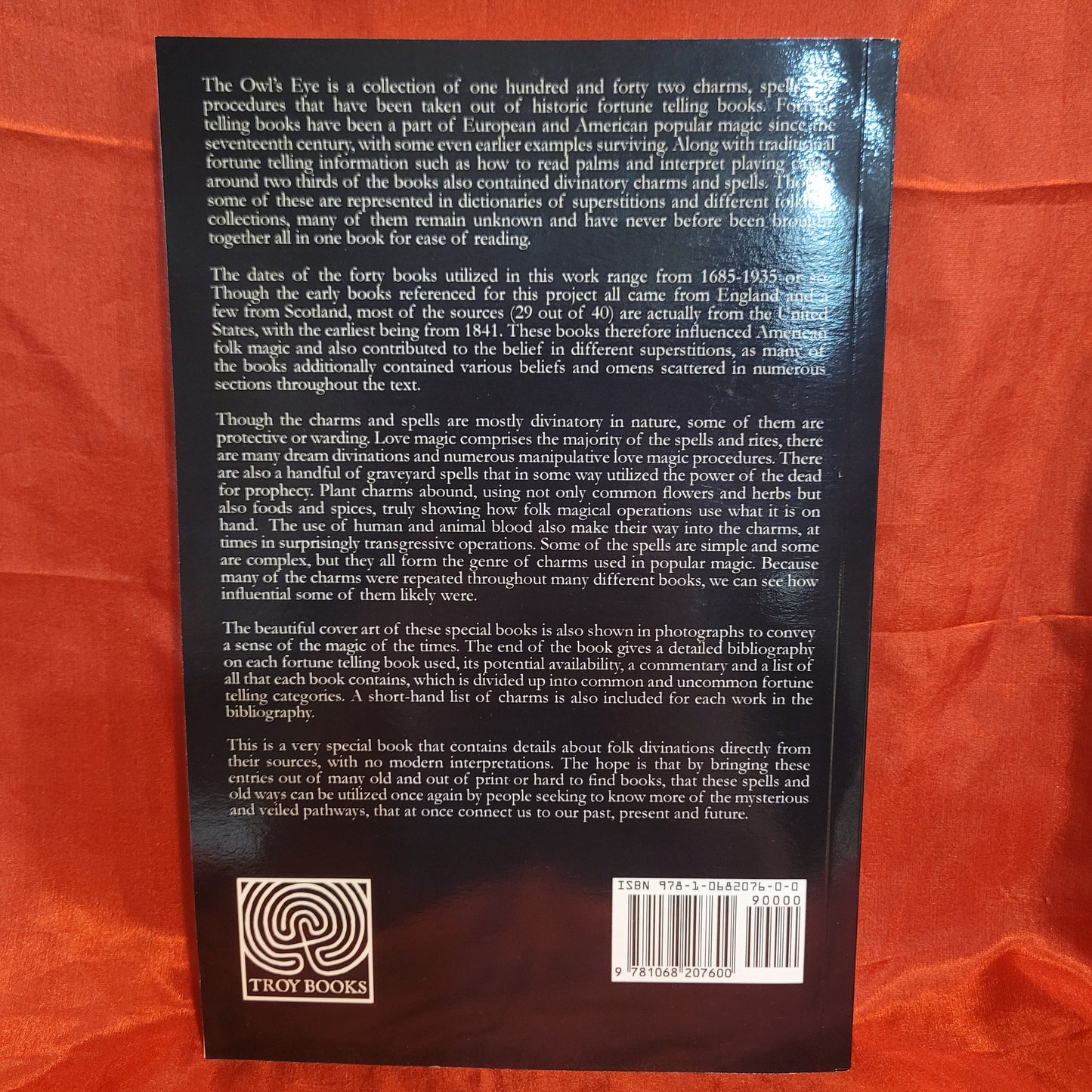 The Owl's Eye by Corinne Boyer (Troy Books, 2025) Paperback Edition