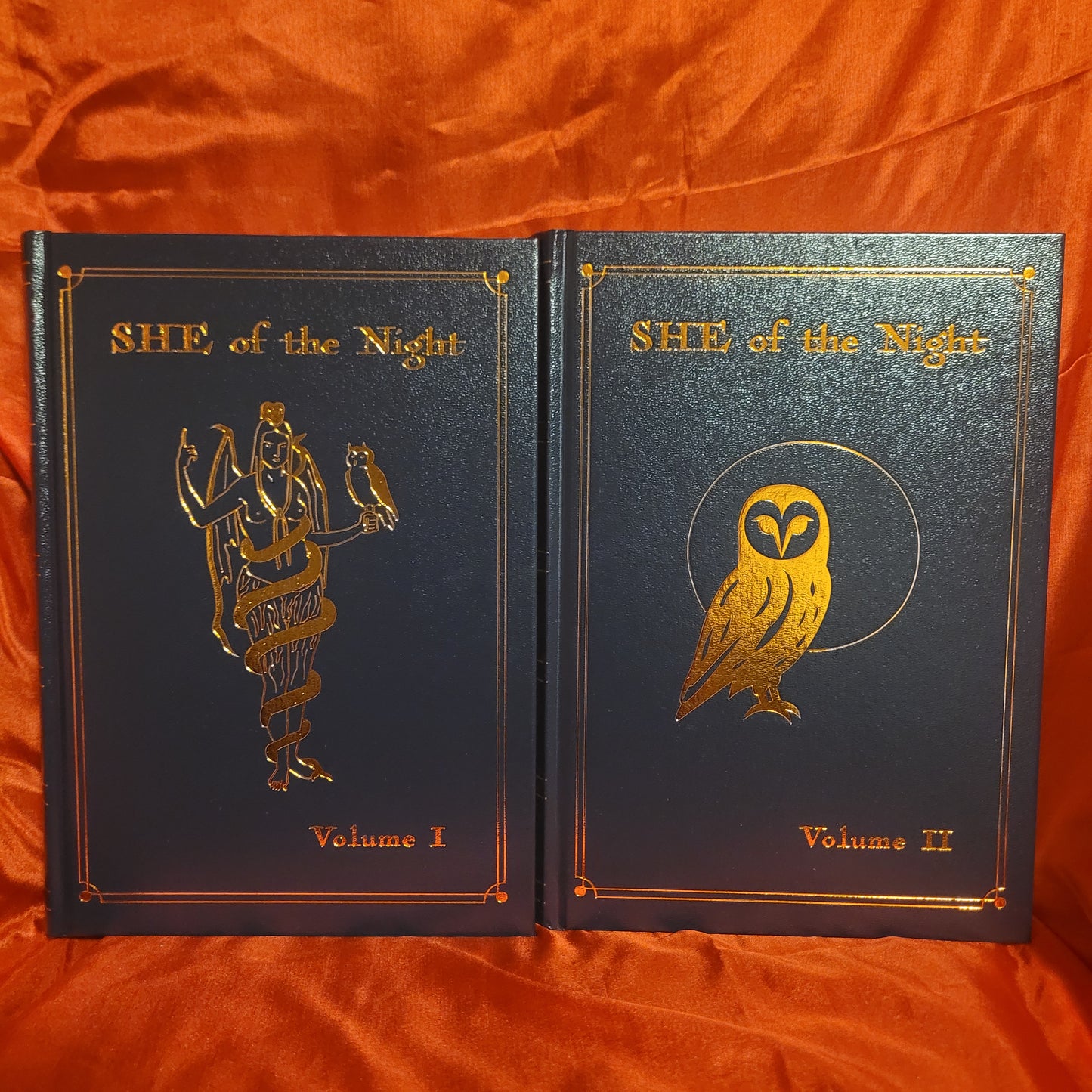 She of the Night by Idlu Lili Regulus (Theion Publishing, 2025) Fine Hardcover Edition Volumes I and II