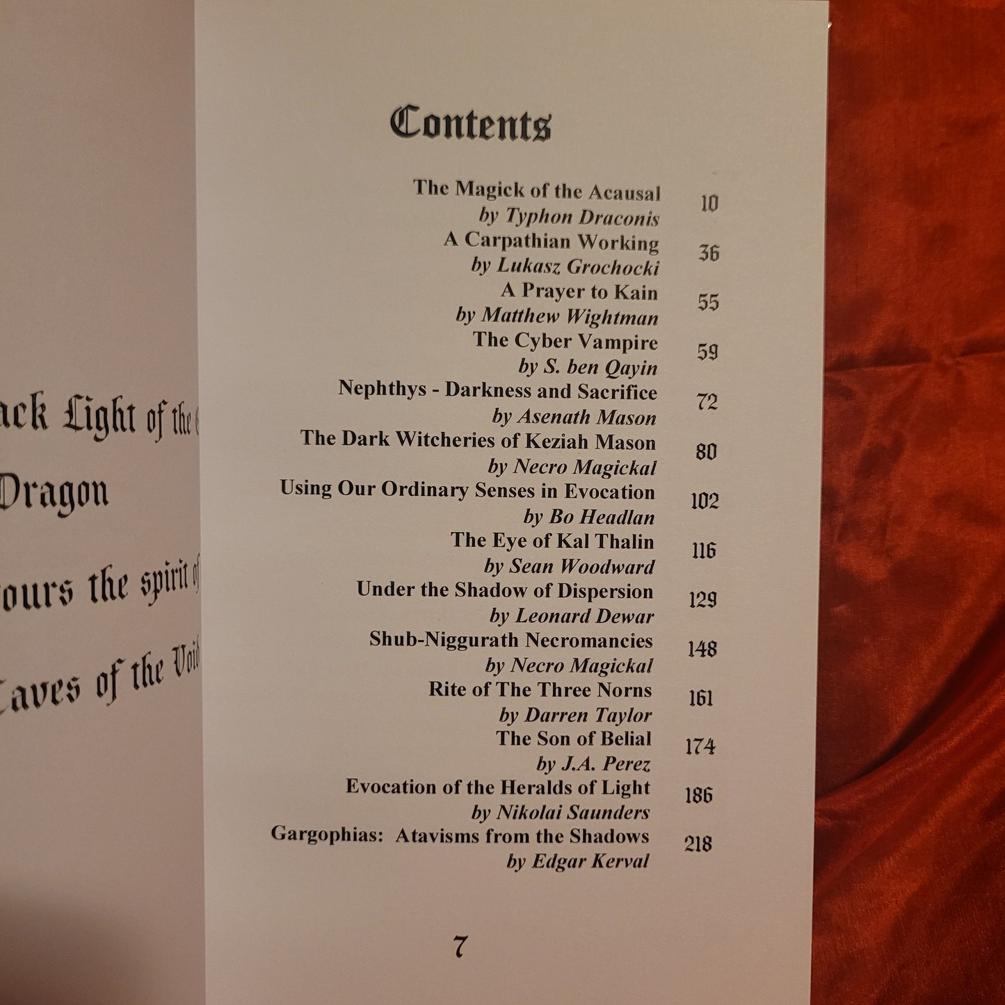 QLIPHOTH opus VI"Ars Draconis" (Sirius Limited Esoterica) Hardcover