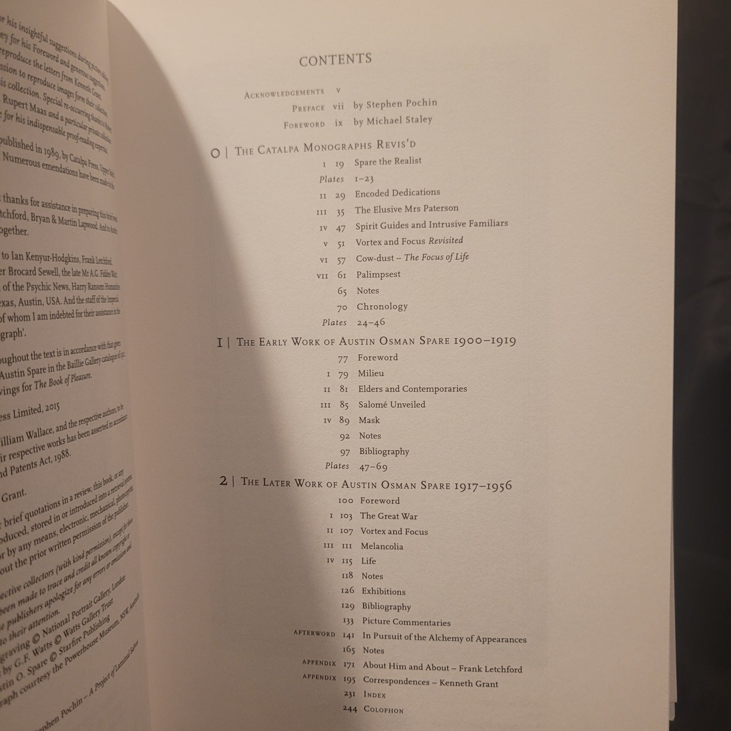 The Catalpa Monographs: A Critical Survey of Austin Osman Spare by Dr William Wallace (Jerusalem Press, 2015) Deluxe Hardback Edition