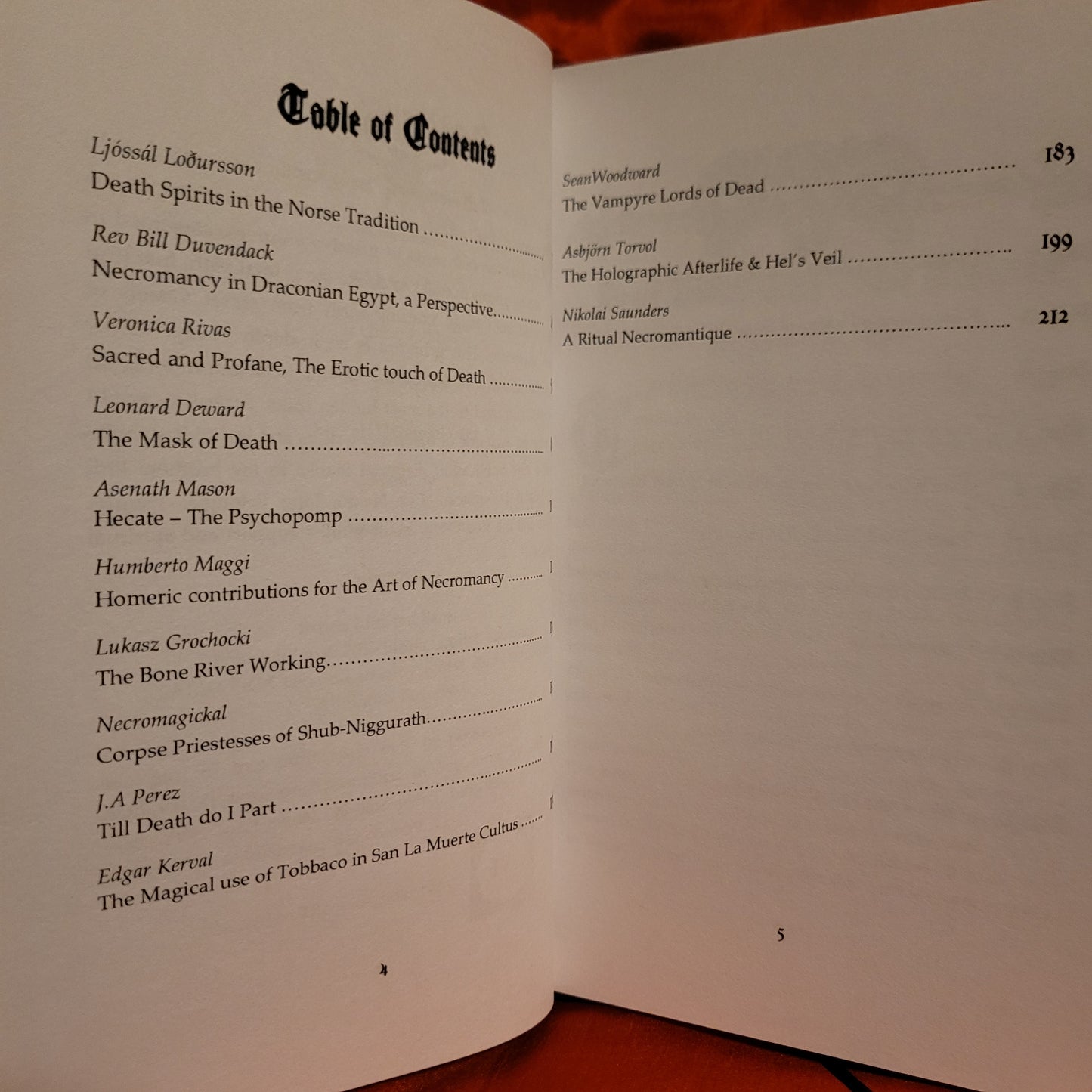 Sabbatica Volume III: The Keys of Death Bringer and the Waters of No Return edited by Edgar Kerval (Sirius Limited Esoterica, 2017) Standard Hardcover Edition