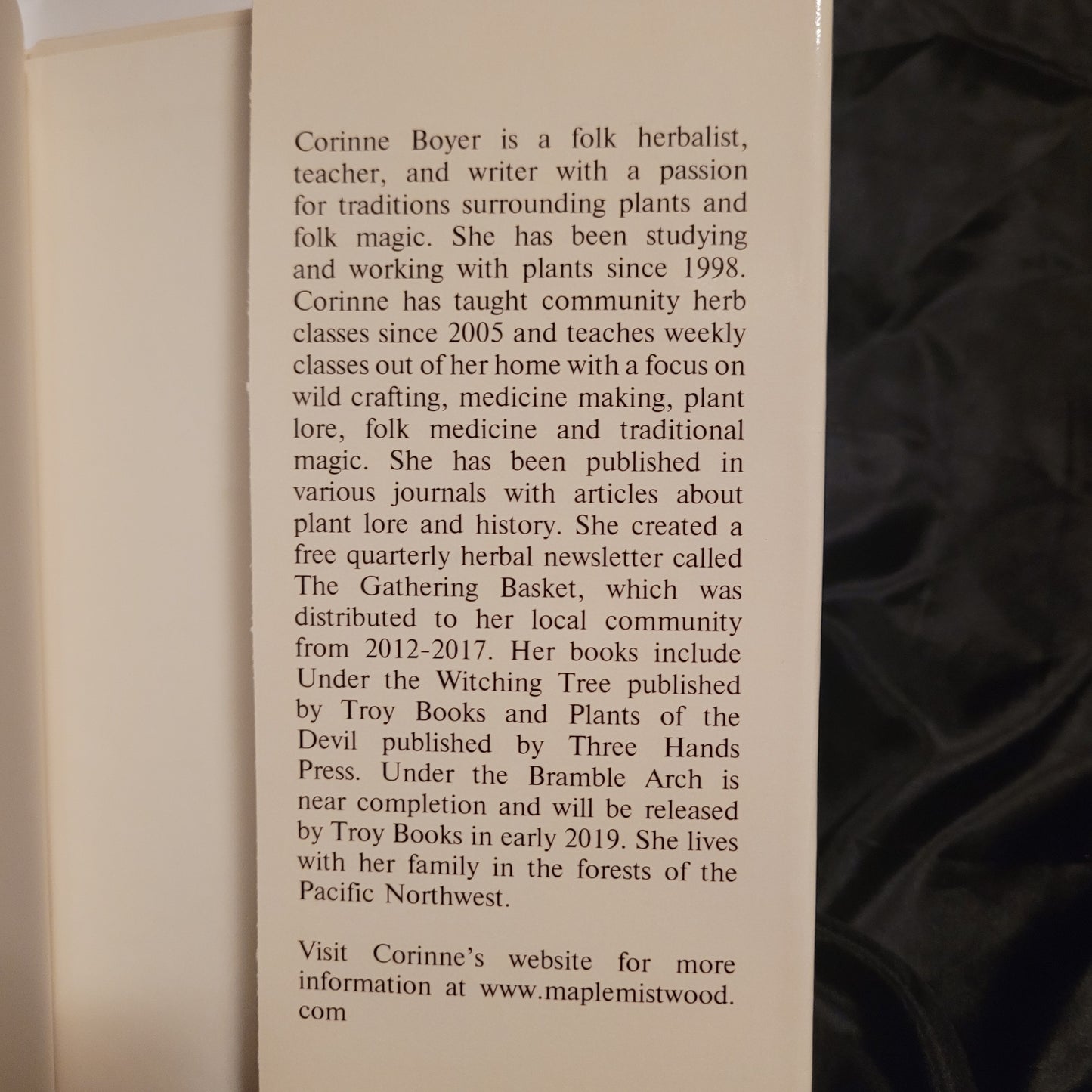Under the Bramble Arch: A Folk Grimoire of Wayside Plant Lore and Practicum by Corinne Boyer (Troy Books, 2019) Dust Jacketed Hardback Edition