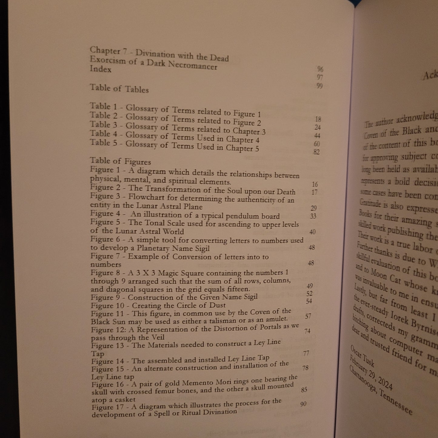 Necromancy: Divination with Spirits of the Dead by Oscar Tusk (Troy Books, 2025) Dust Jacketed Hardback Edition