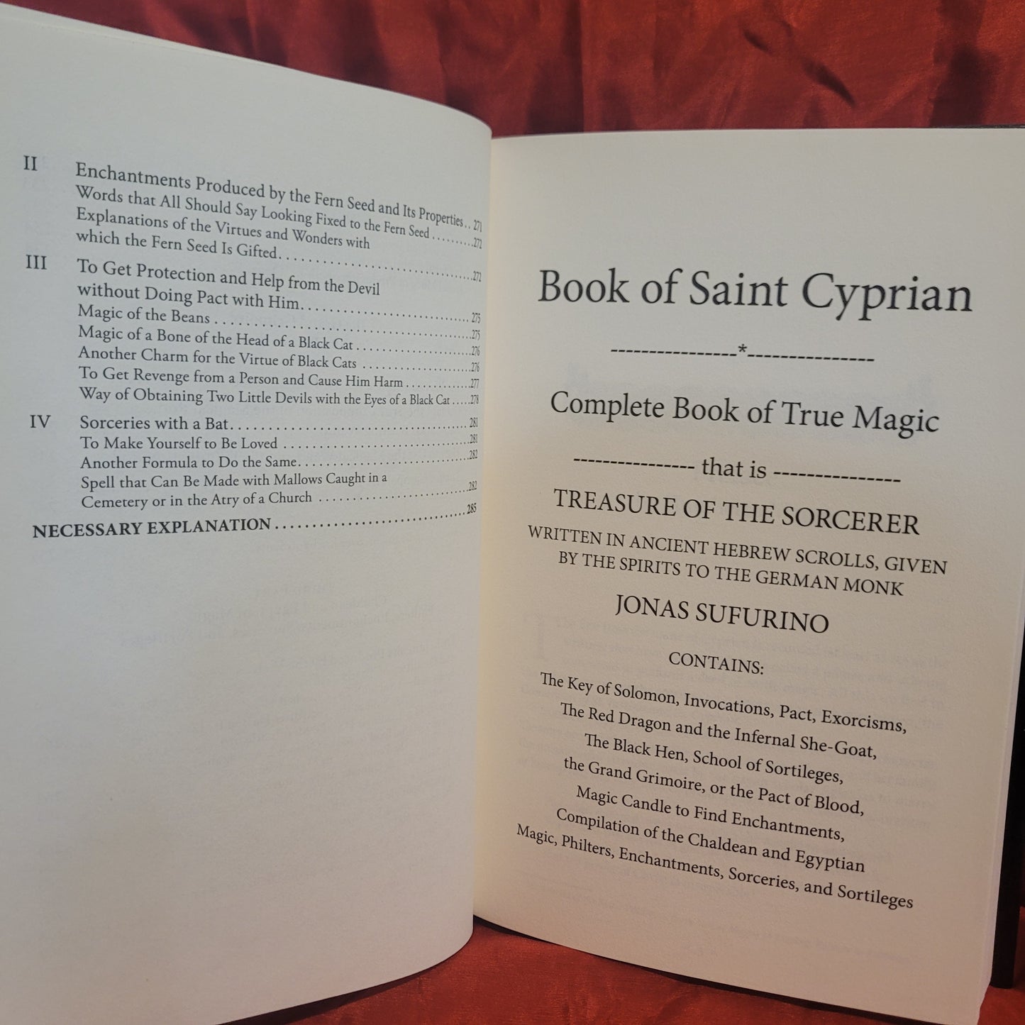 Bibliotheca Sulfurina: Book of Saint Cyprian (Nephilim Press, 2018) Limited Edition Hardcover