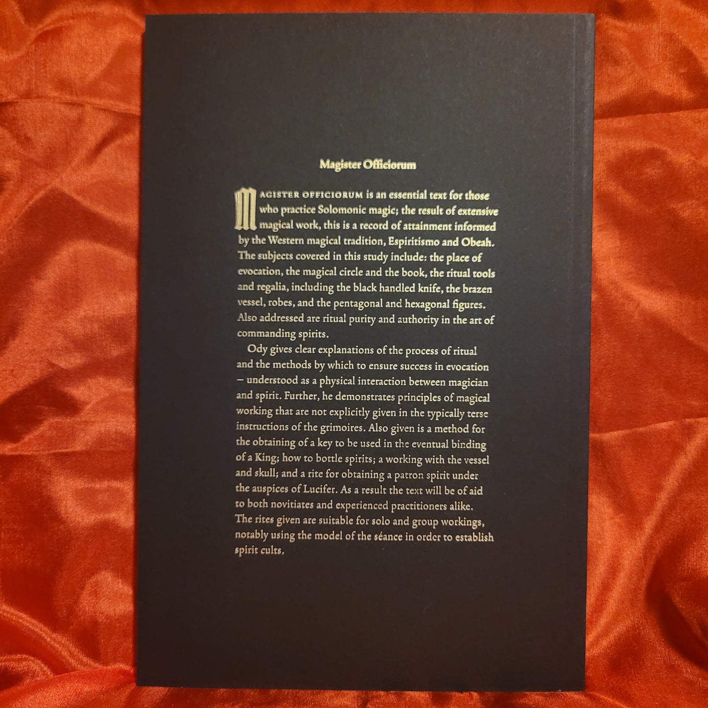 Magister Officiorum: The ceremony of Solomonic magic by Julio Cesar Ody (Scarlet Imprint, 2018) Paperback