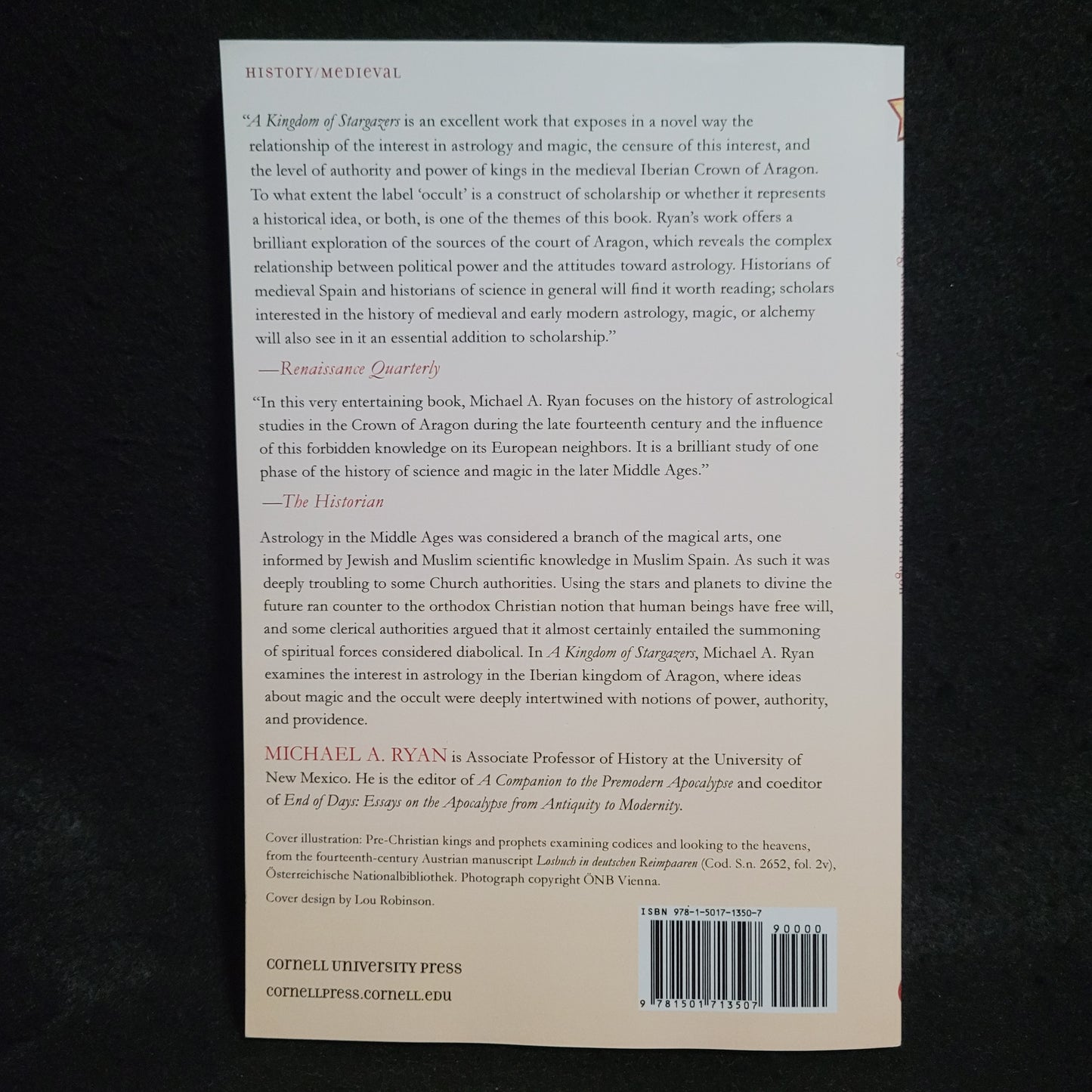 A Kingdom of Stargazers: Astrology and Authority in the Late Medieval Crown of Aragon by Michael A. Ryan (Cornell University Press, 2011) Paperback Edition