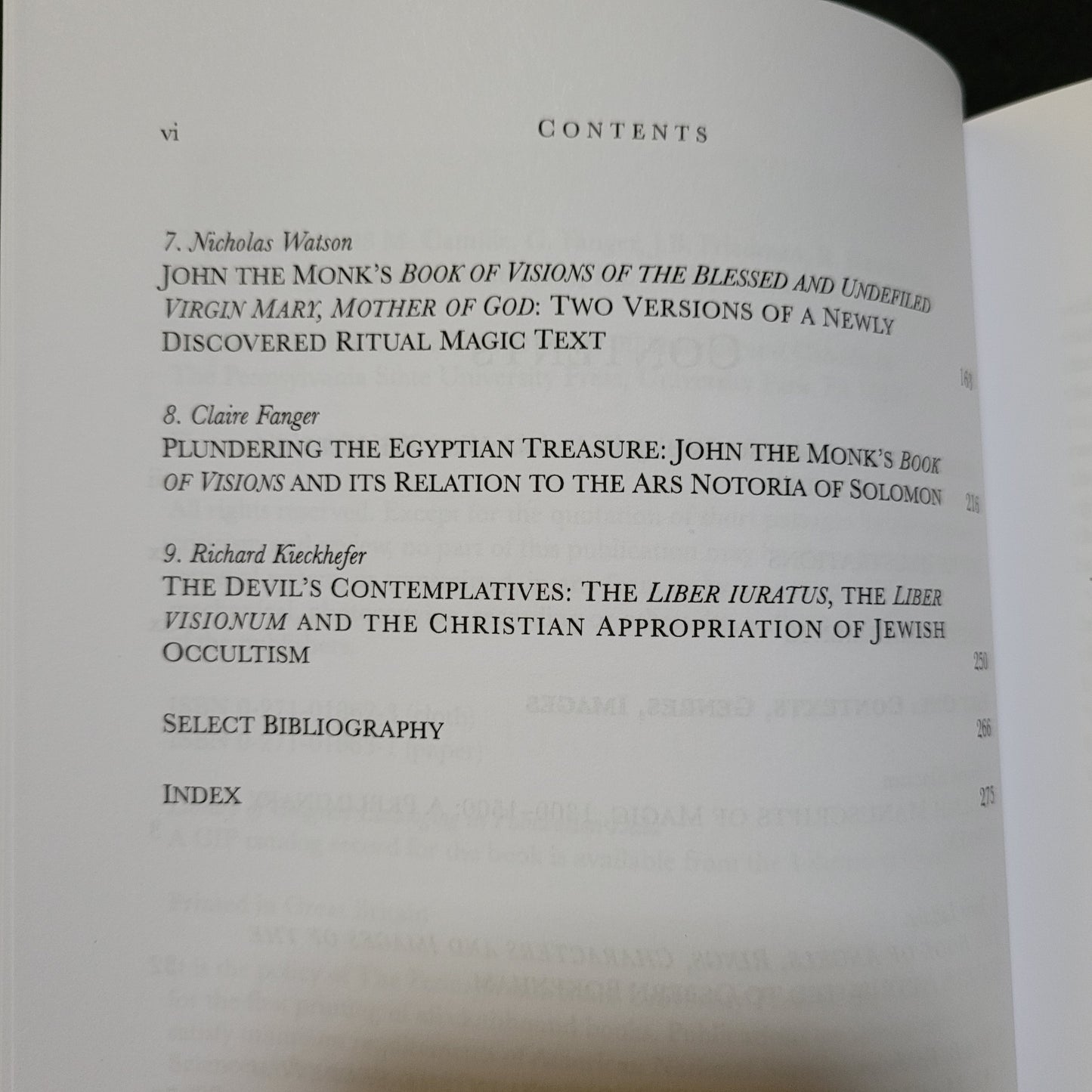 Conjuring Spirits: Texts and Traditions of Medieval Ritual Magic edited by Claire Fanger (The Pennsylvania State University Press, 1998) Paperback Edition