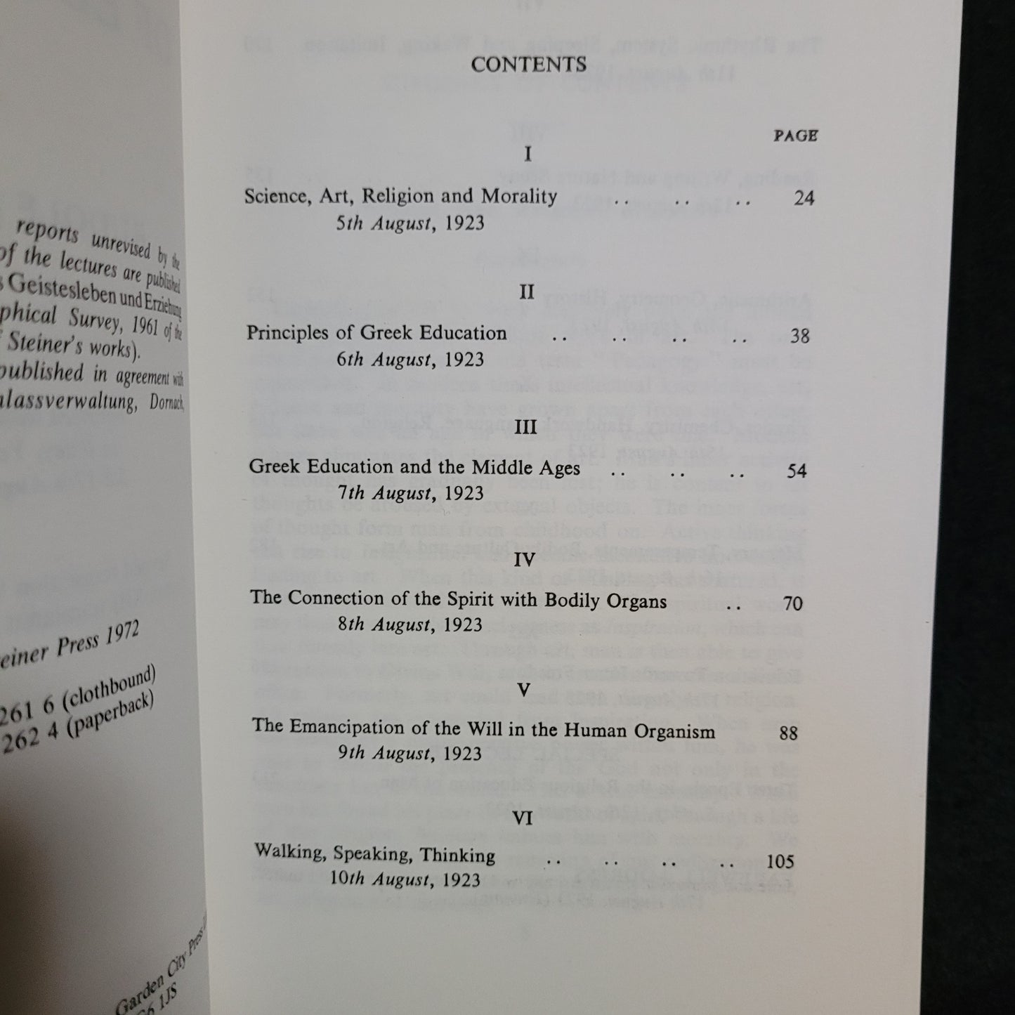 A Modern Art of Education by Rudolf Steiner (Rudolf Steiner Press, 1981) Paperback