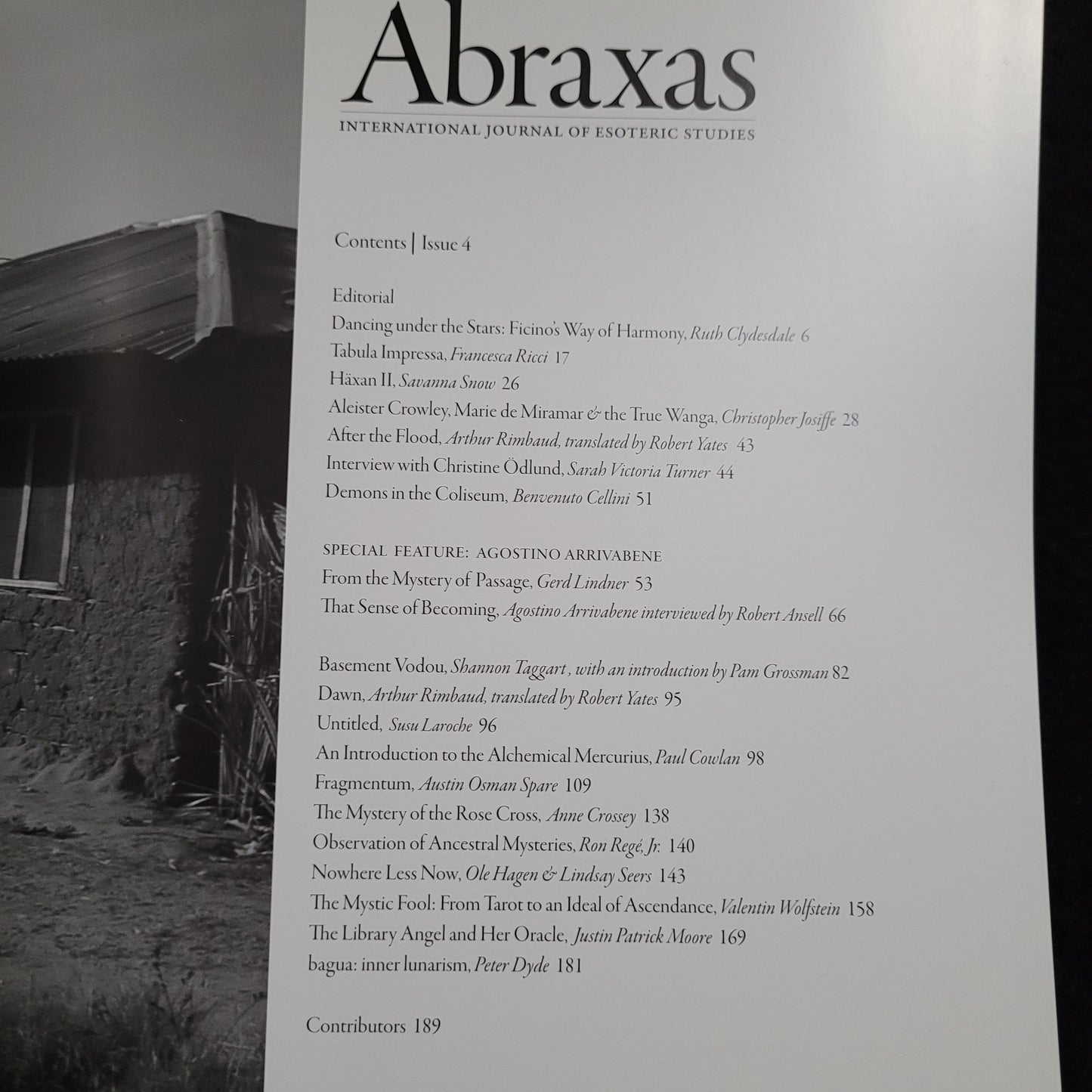 Abraxas International Journal of Esoteric Studies #4 (Fulgur Esoterica, 2013) Paperback