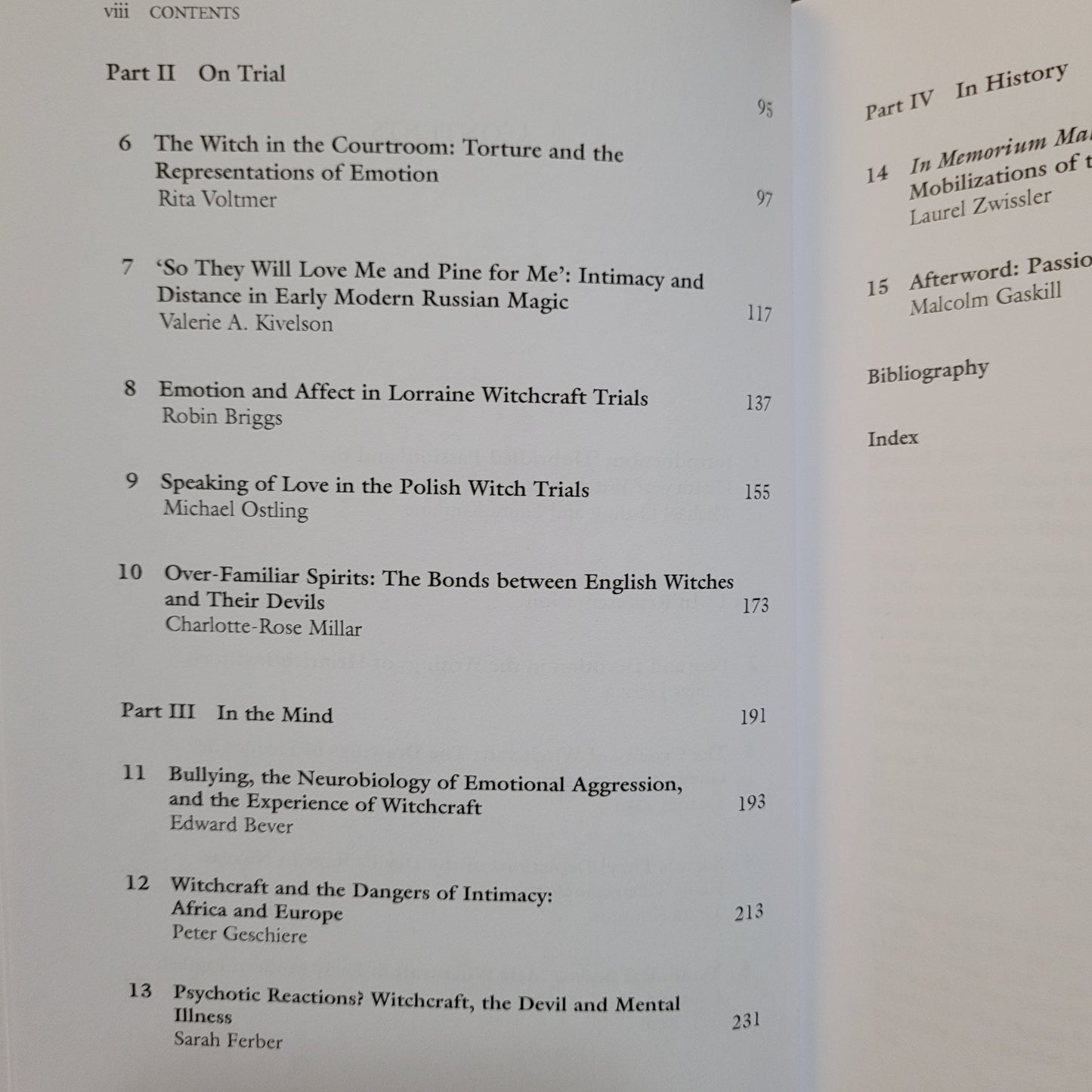 Emotions in the History of Witchcraft edited by Laura Kounine and Michael Ostling (Palgrave Macmillan, 2016) Hardcover